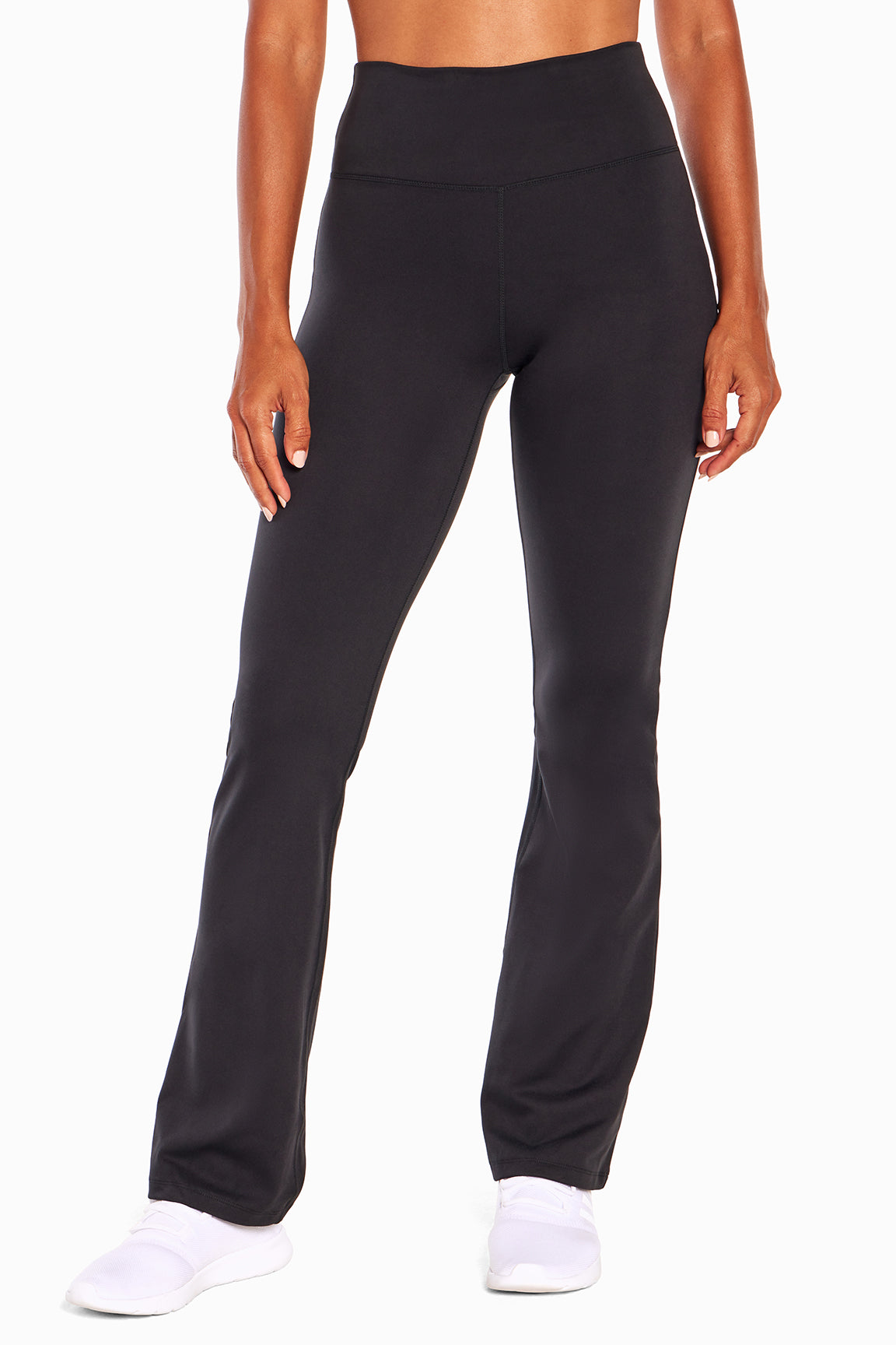 Balance Collection Karma Pant, front view in black.