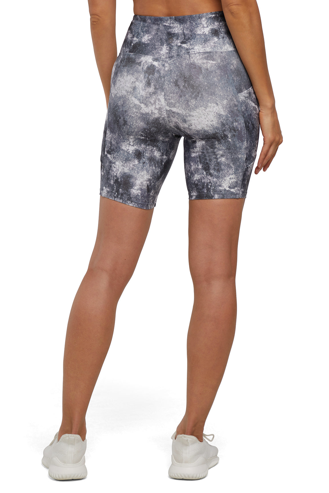 Balance Collection 2 Pack Ariana High Rise Side Pocket Bermuda, alternate angle view, showing visible design features and texture of the soft knit..