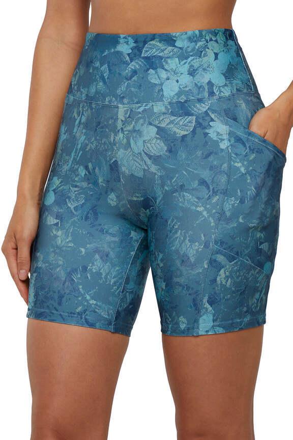 Balance Collection 2 Pack Ariana High Rise Side Pocket Bermuda, alternate angle view, showing visible design features and texture of the soft knit..