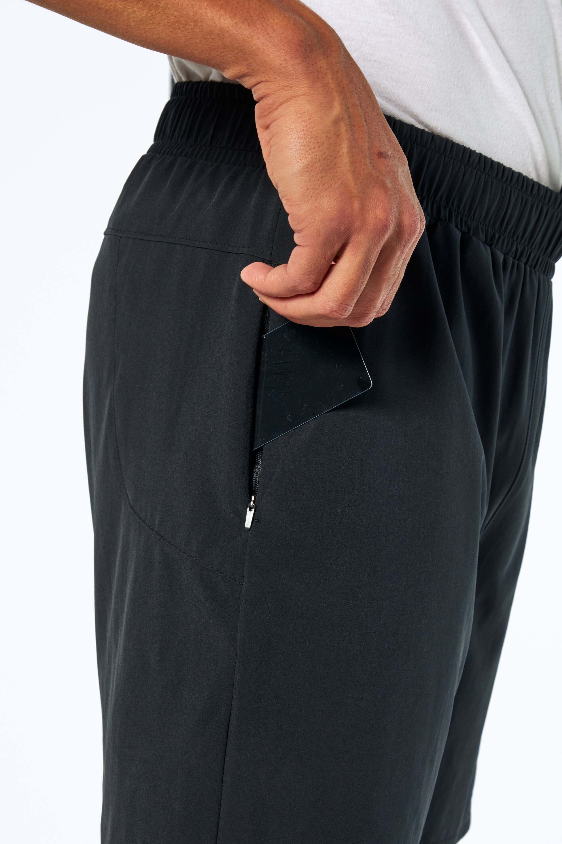 Balance Collection For Men Carson Short, alternate angle view, showing visible design features and texture of the soft knit fabric..