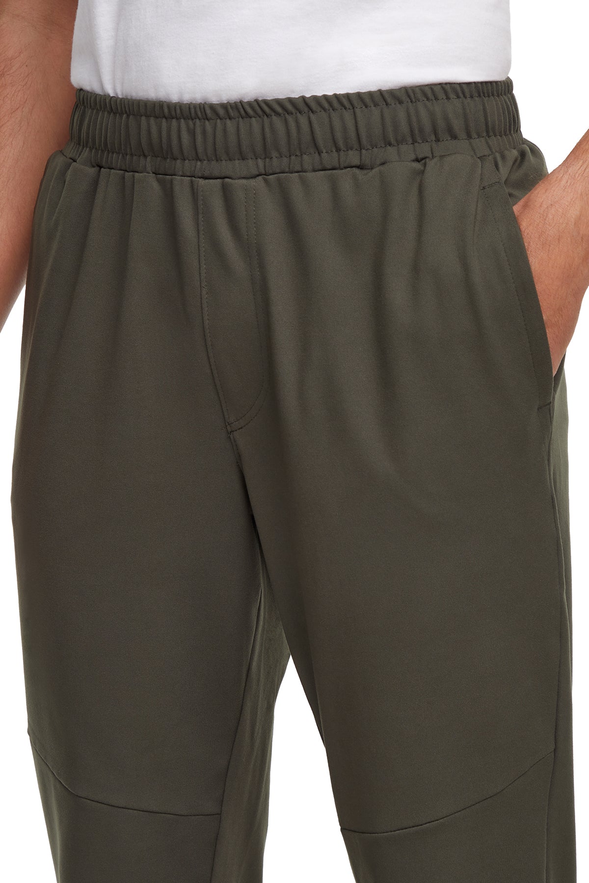 Balance Collection For Men Hector Jogger, back view, showing visible design features and texture of the soft knit fabric..