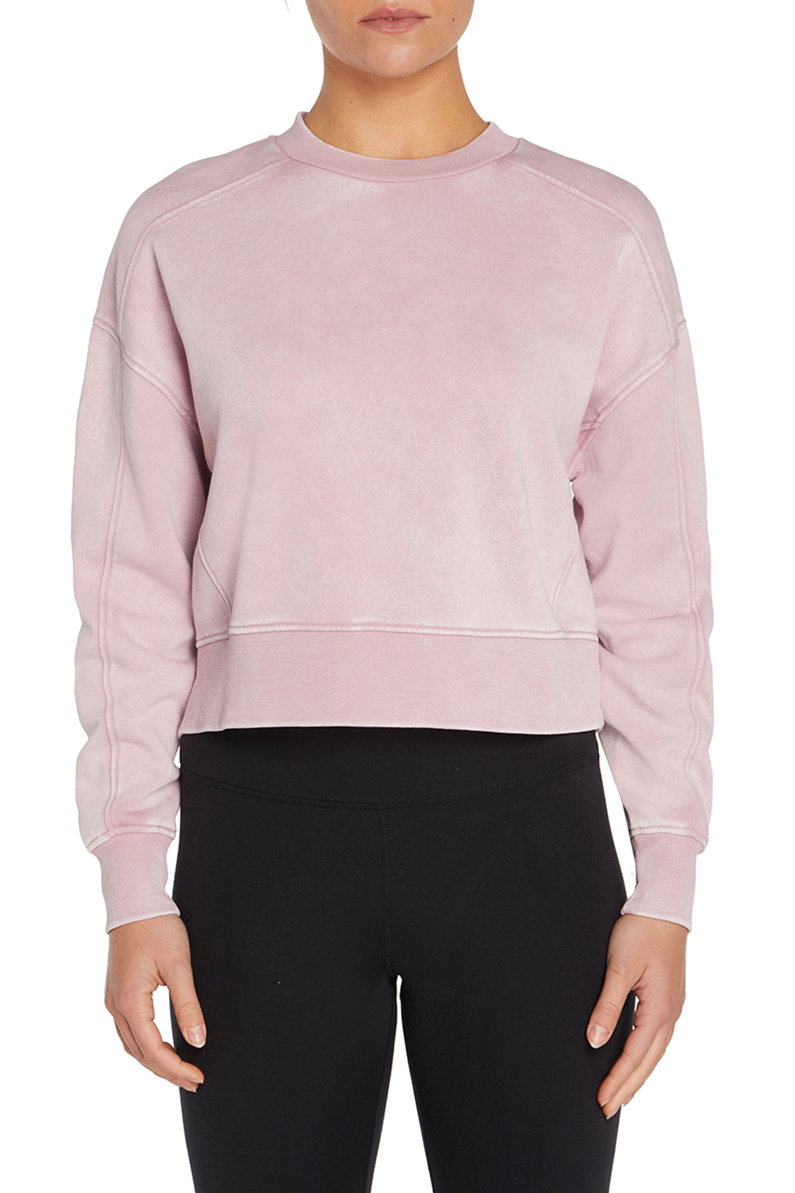 Balance Collection Max Sweatshirt, alternate angle view, showing visible design features and texture of the soft knit fabric..