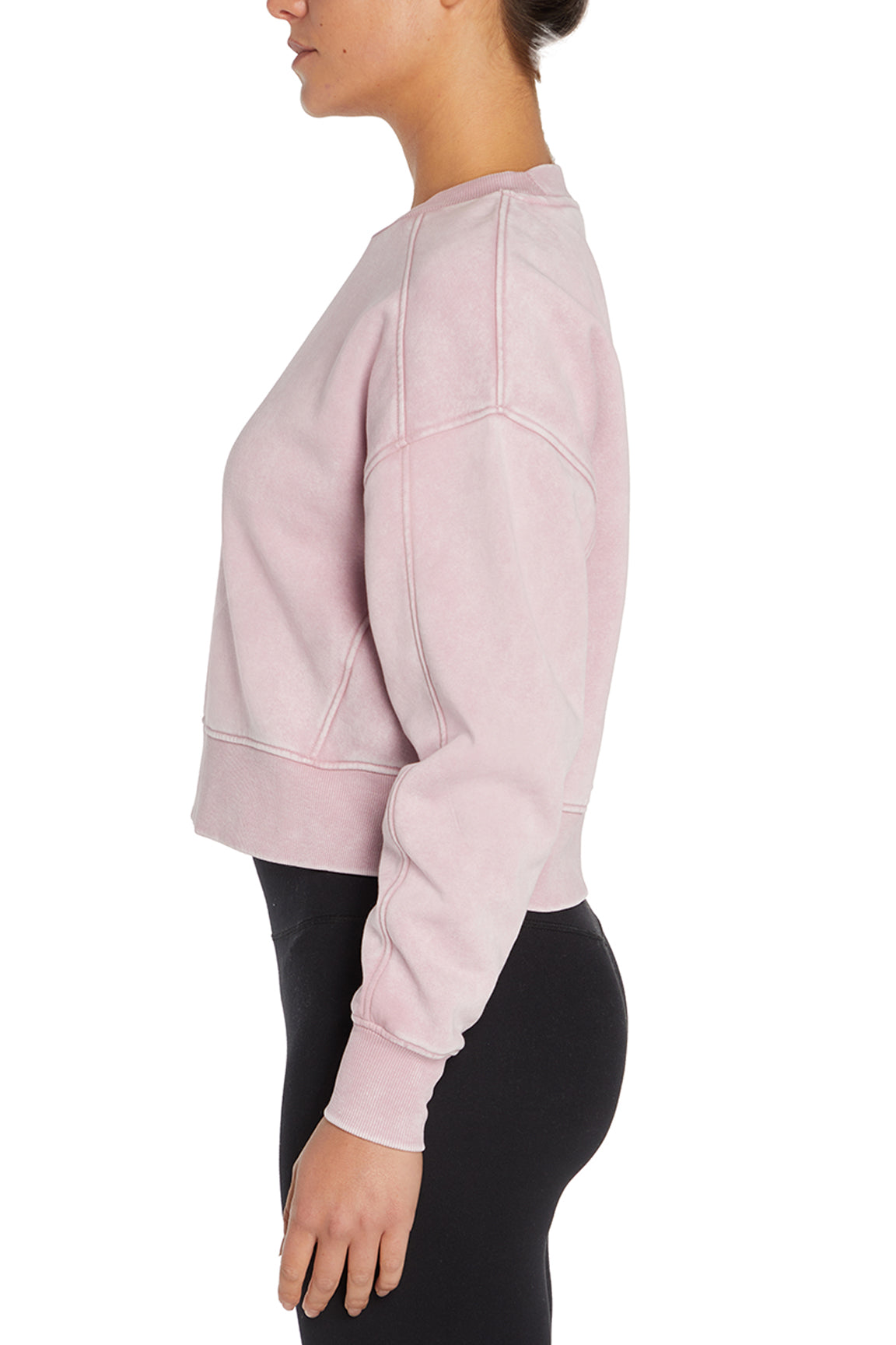 Balance Collection Max Sweatshirt, alternate angle view, showing visible design features and texture of the soft knit fabric..