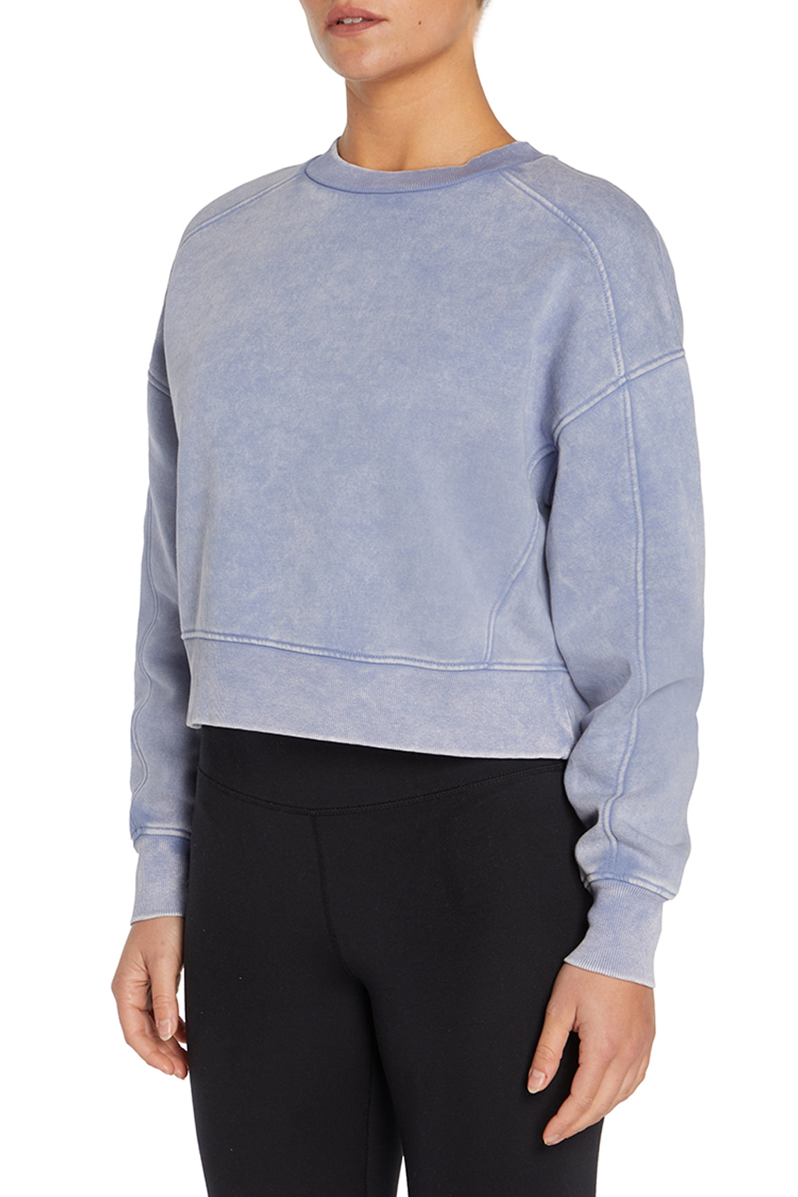 Balance Collection Max Sweatshirt, alternate angle view, showing visible design features and texture of the soft knit fabric..