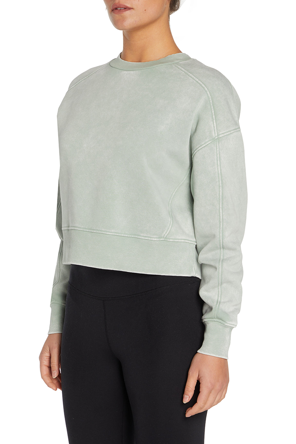 Balance Collection Max Sweatshirt, alternate angle view, showing visible design features and texture of the soft knit fabric..