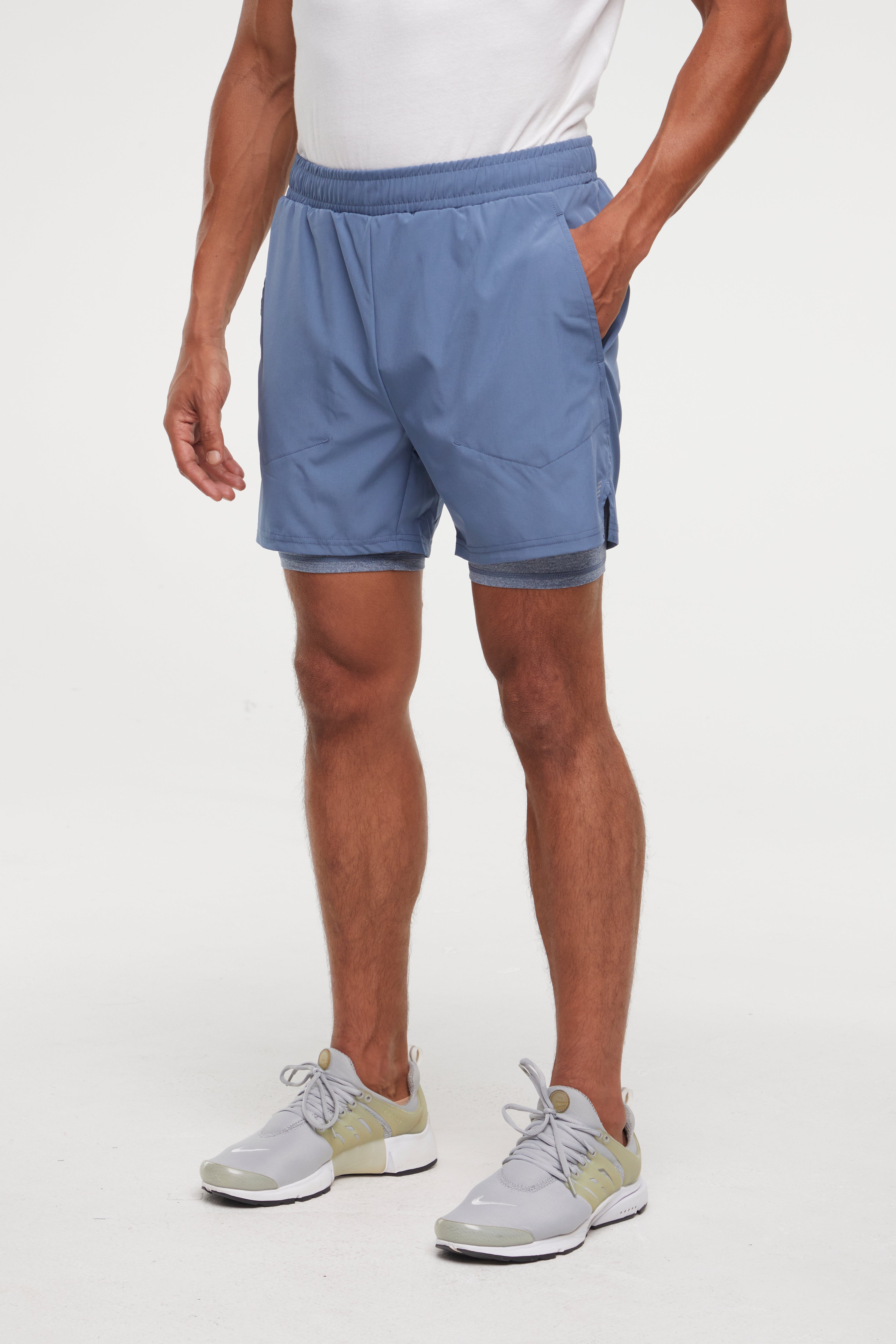Balance Collection For Men Pablo Short, front view, showing visible design features and texture of the soft knit fabric..