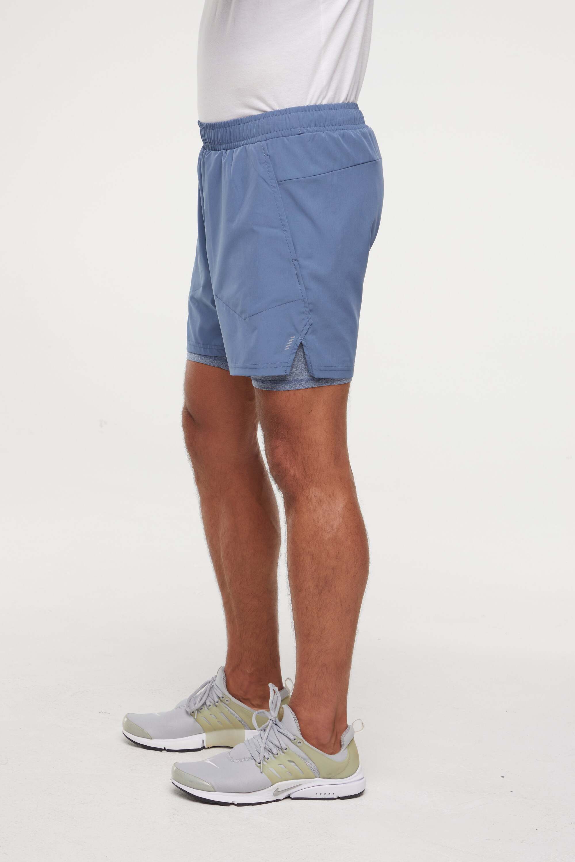 Balance Collection For Men Pablo Short, alternate angle view, showing visible design features and texture of the soft knit fabric..