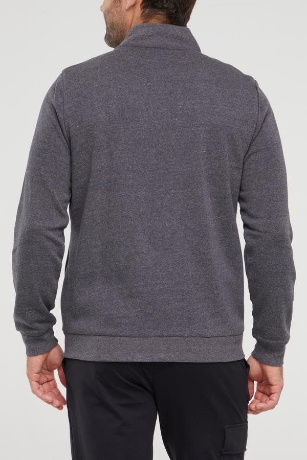 Balance Collection For Men Ace Fleece Jacket, alternate angle view, showing visible design features and texture of the smooth woven fabric..