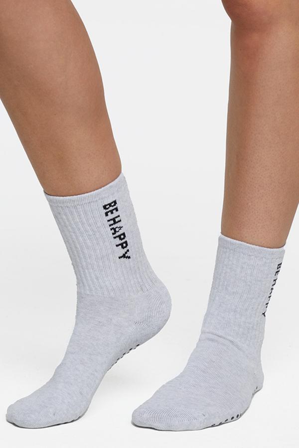 2 Pack Hailey Mid Crew Socks, alternate angle view, showing visible design features and texture of the soft knit fabric..