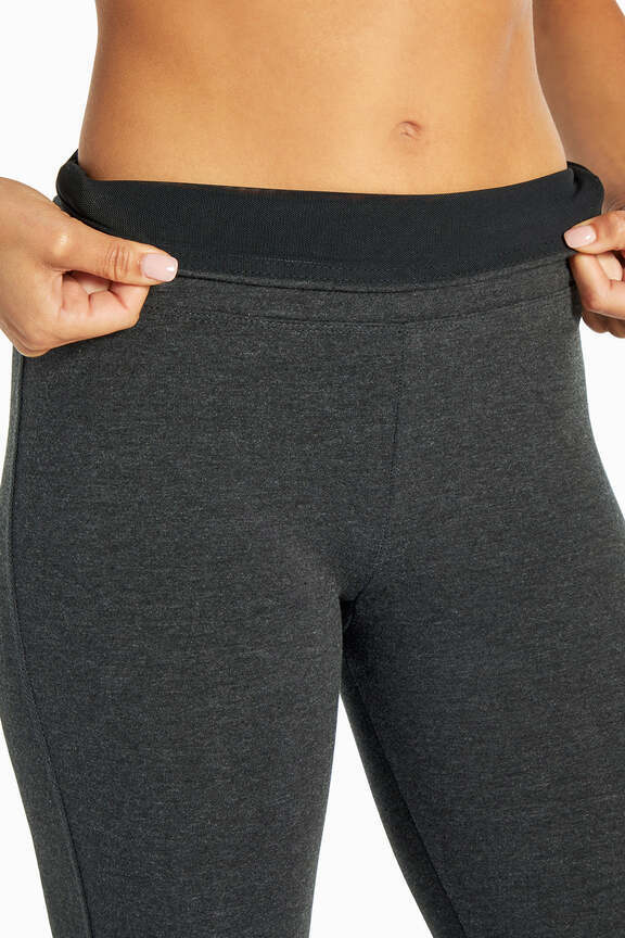 Camille Tummy Control Leggings, back view, showing visible design features and texture of the stretch knit fabric..