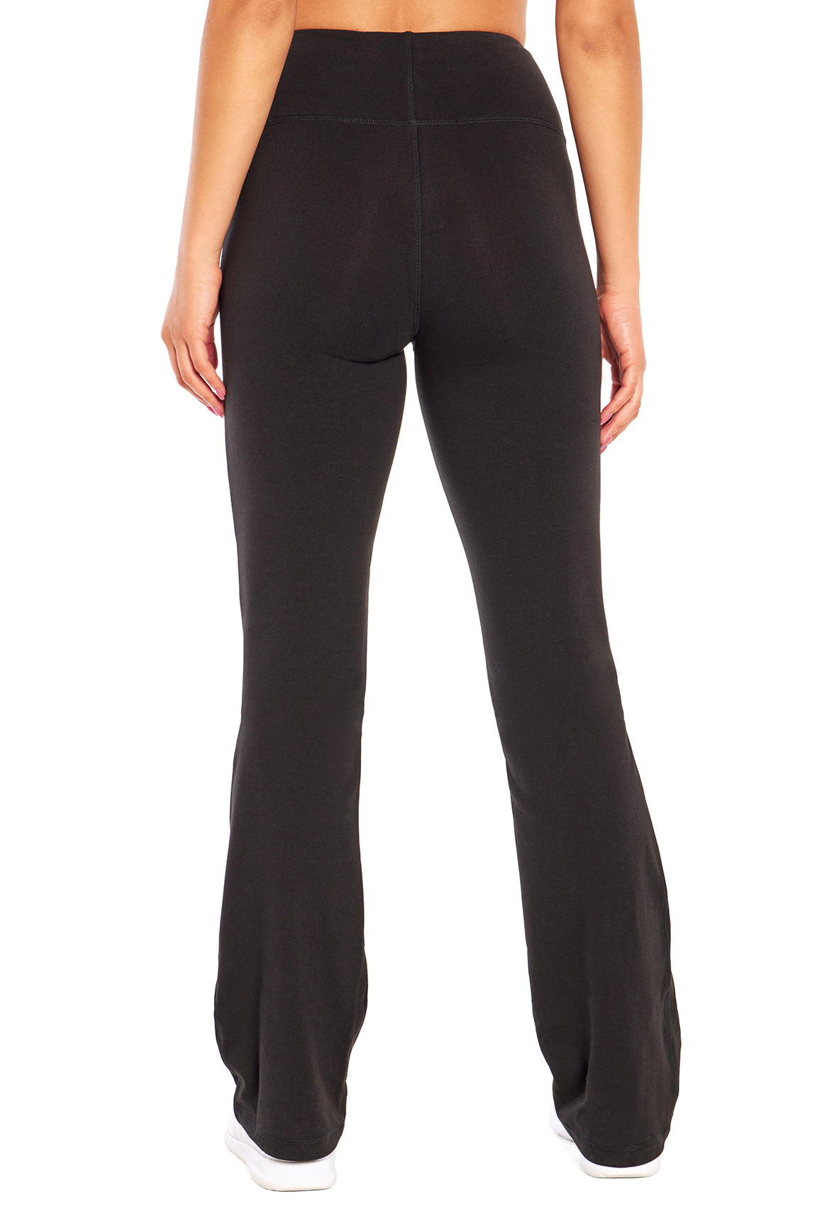 Audrey Tummy Control 34" Pants, back view, showing visible design features and texture of the durable stretch fabric..