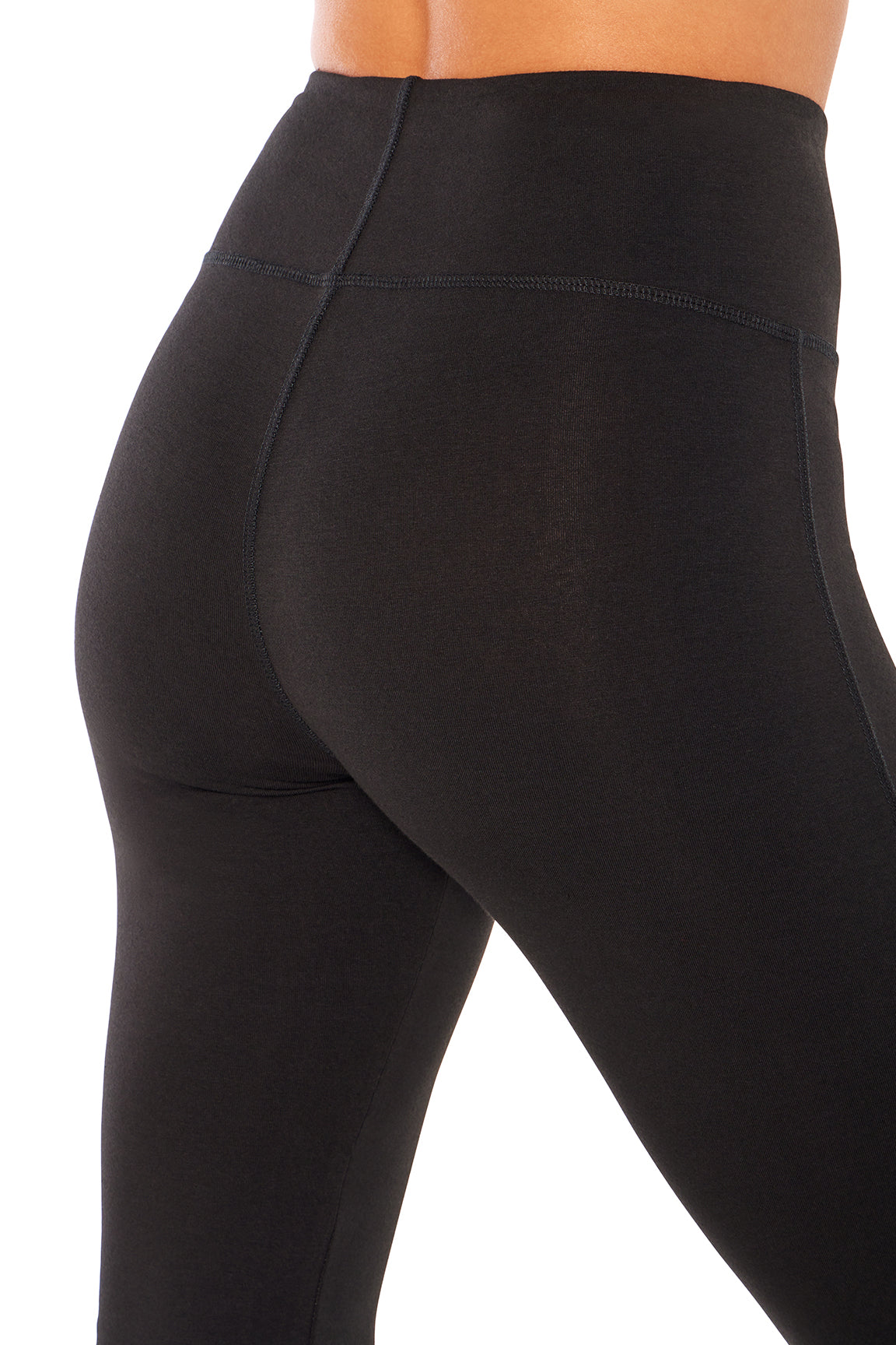 Audrey Tummy Control 34" Pants, side view showing pocket placement, showing visible design features and texture of the durable stretch fabric..