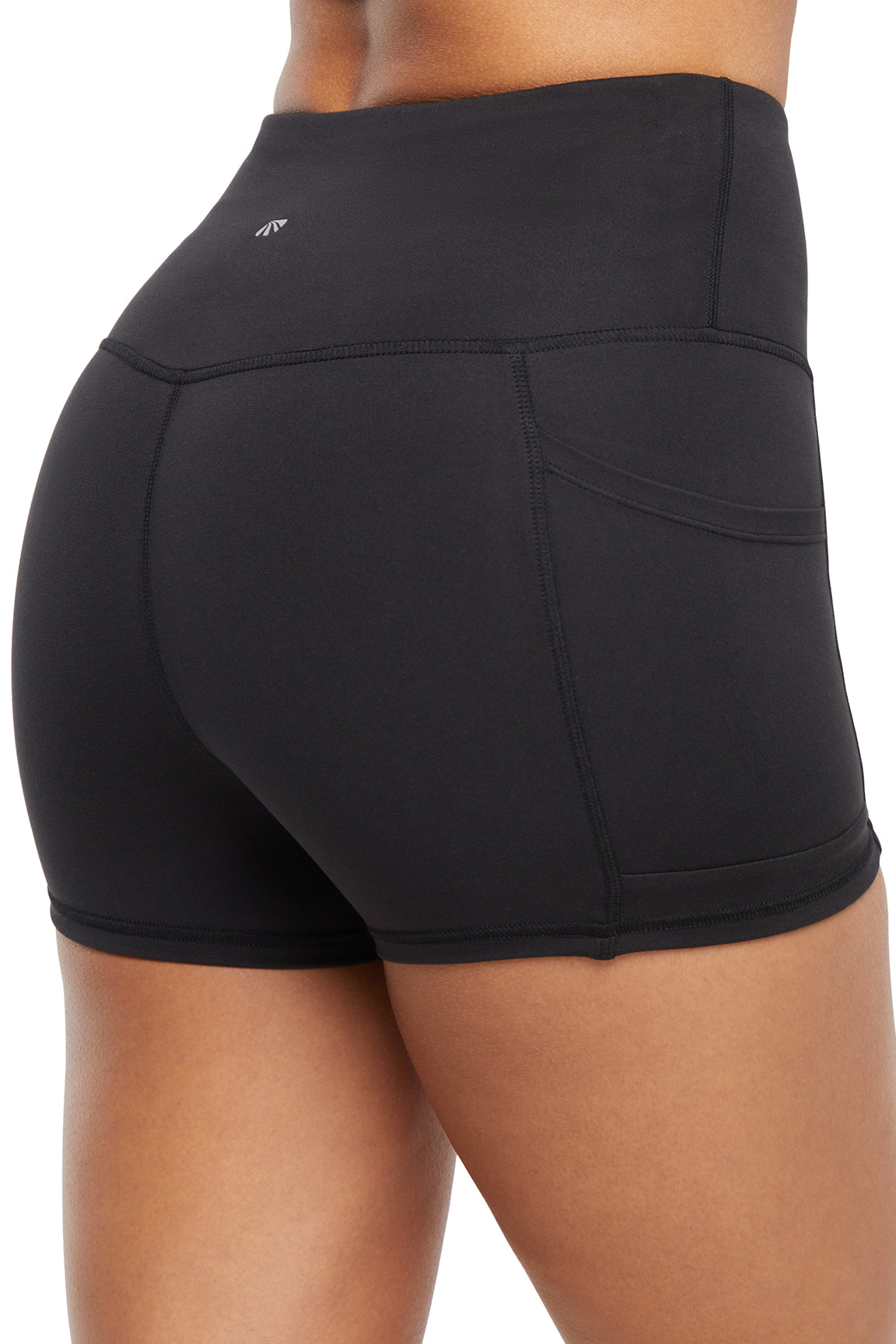 Becca Hottie Short, alternate angle view, showing visible design features and texture of the soft knit fabric..