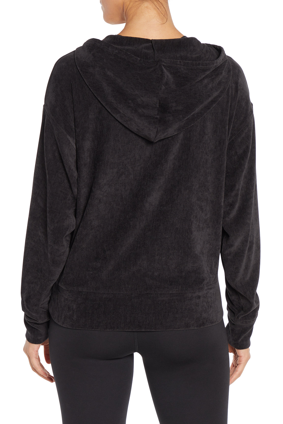 Ruth Hoodie, alternate angle view, showing visible design features and texture of the soft fleece fabric..
