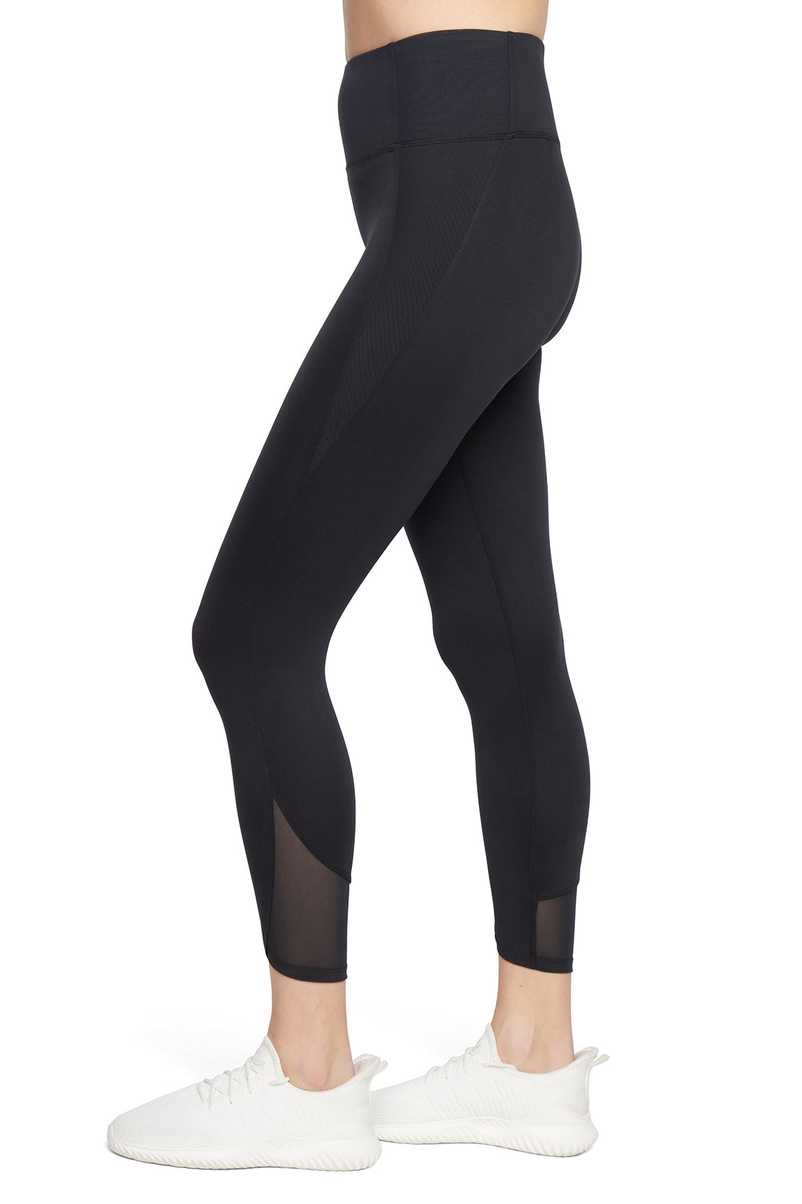 Annie Mesh Tight Ankle Legging, alternate angle view, showing visible design features and texture of the stretch knit fabric..