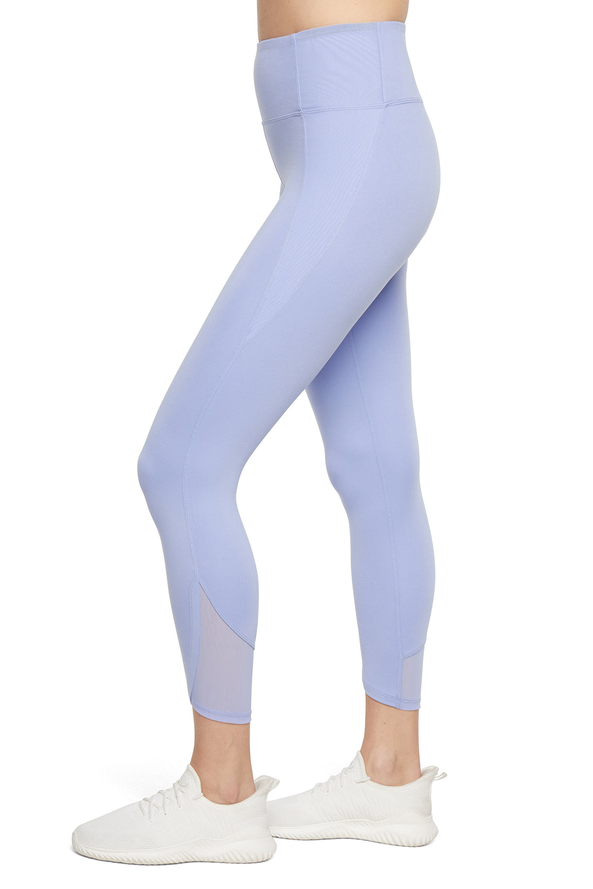 Annie Mesh Tight Ankle Legging, alternate angle view, showing visible design features and texture of the stretch knit fabric..