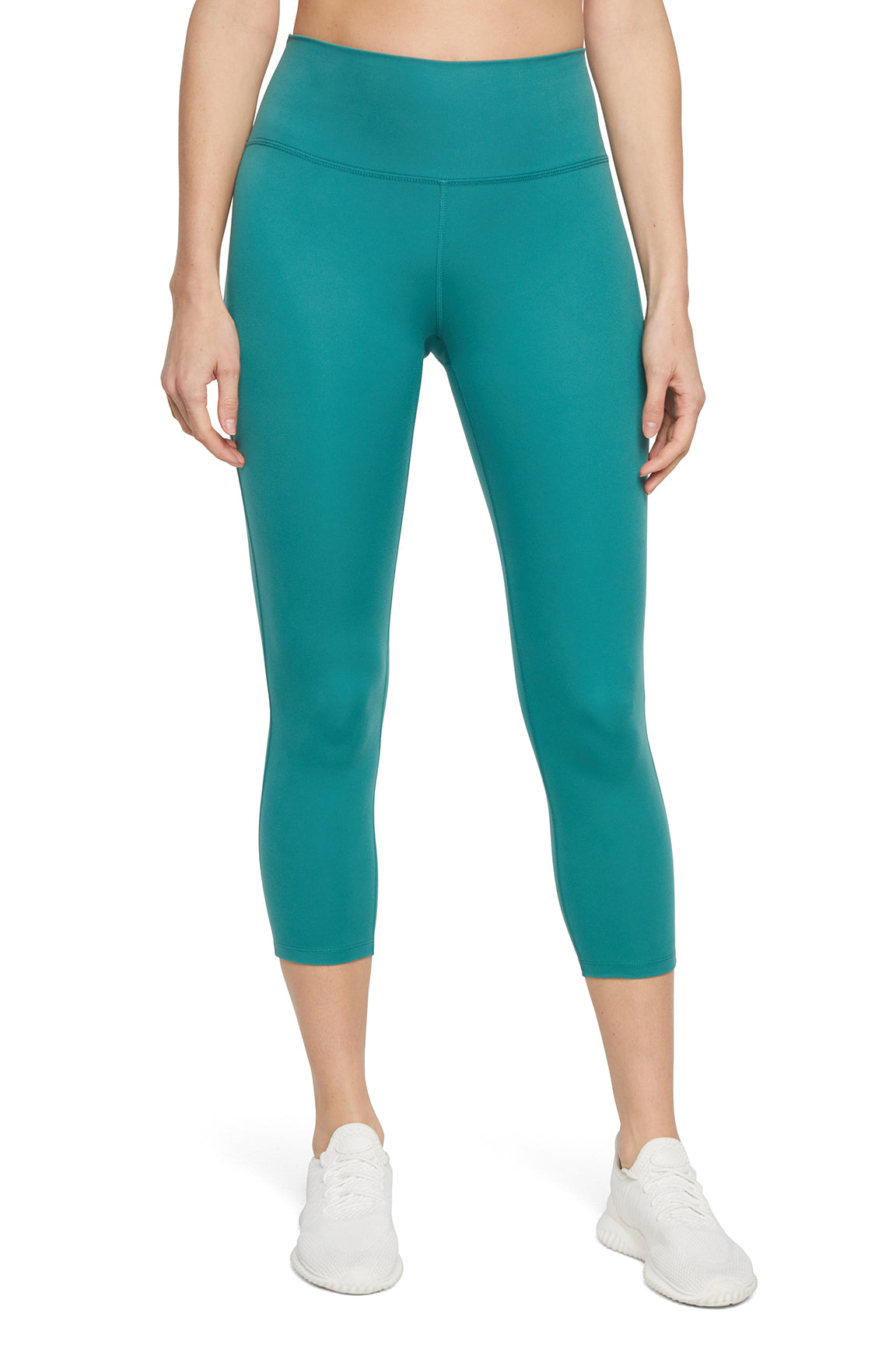Fia Mid Calf Capri, alternate angle view, showing visible design features and texture of the soft knit fabric..