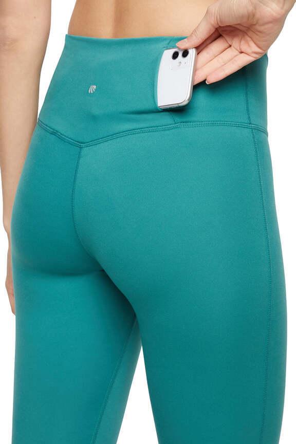 Fia Mid Calf Capri, alternate angle view, showing visible design features and texture of the soft knit fabric..