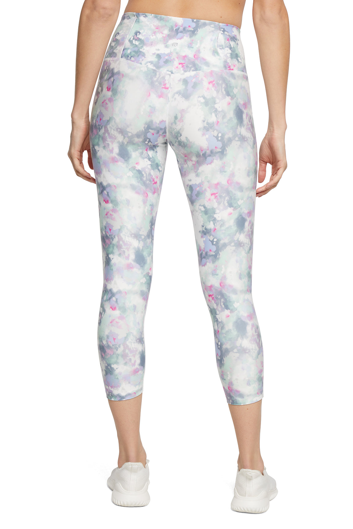 Fia Mid Calf Capri, alternate angle view, showing visible design features and texture of the soft knit fabric..