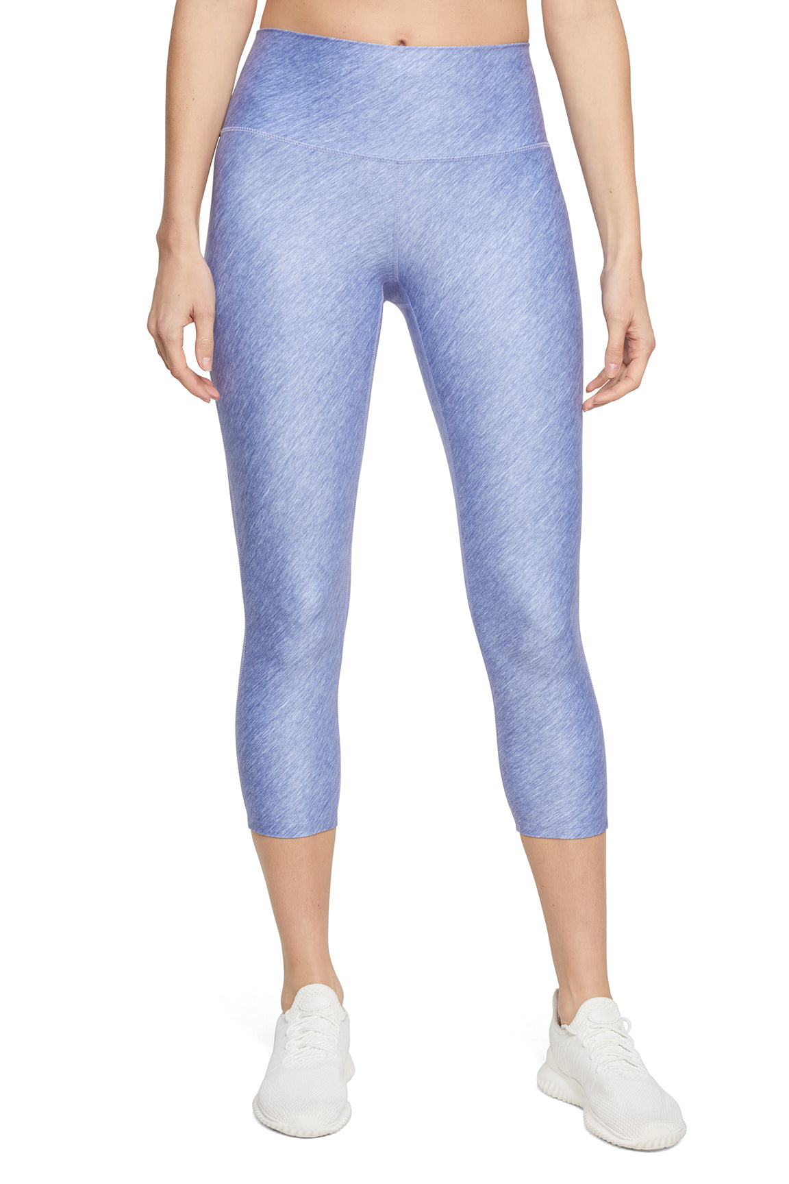 Fia Mid Calf Capri, alternate angle view, showing visible design features and texture of the soft knit fabric..