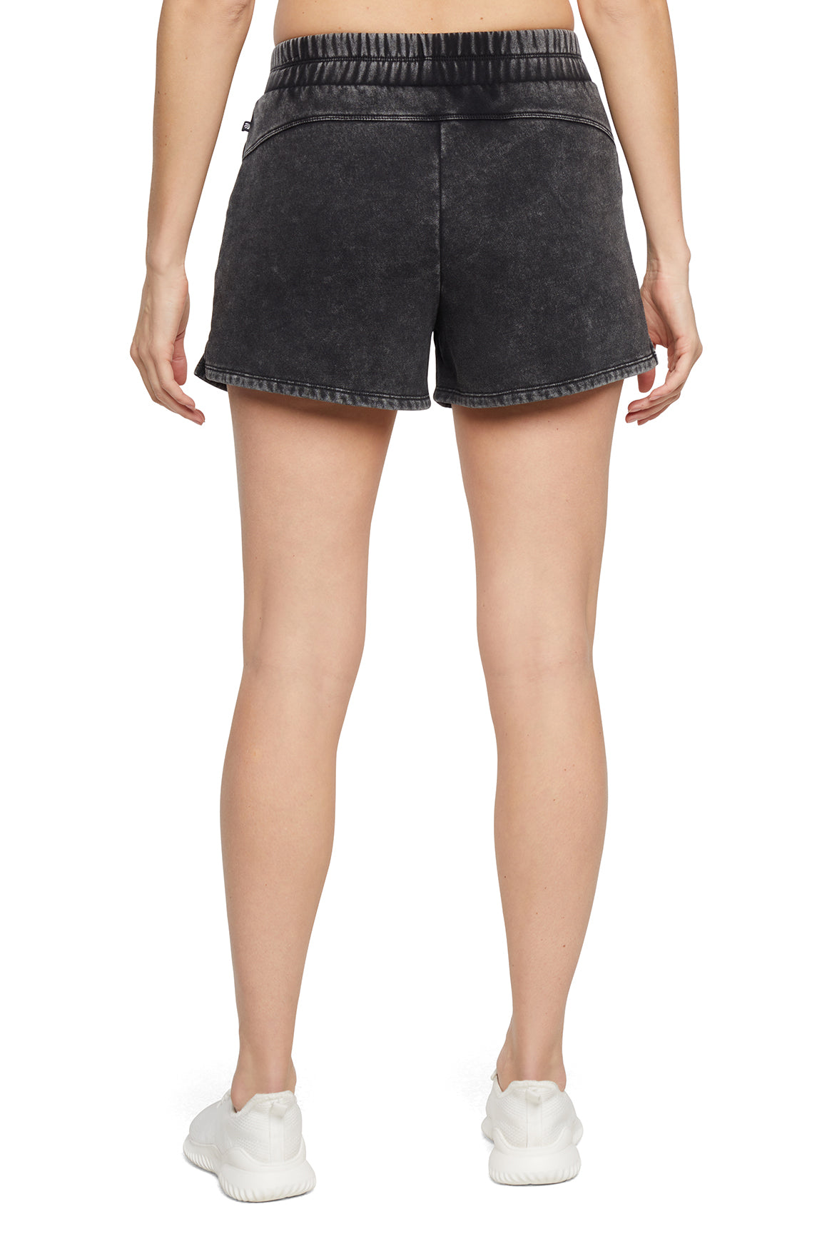 Elle Short, alternate angle view, showing visible design features and texture of the soft knit fabric..