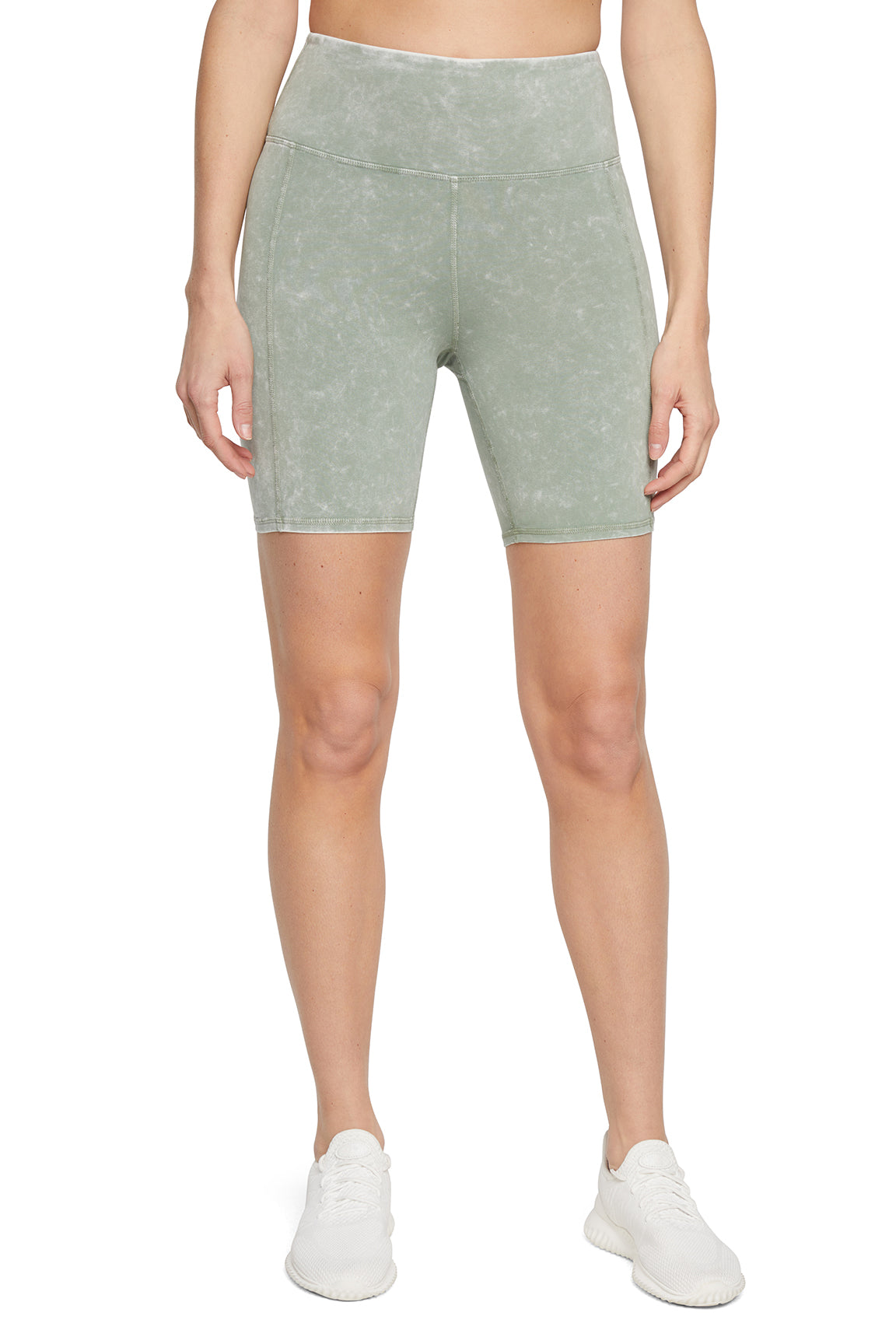 Cora Bermuda, alternate angle view, showing visible design features and texture of the soft knit fabric..