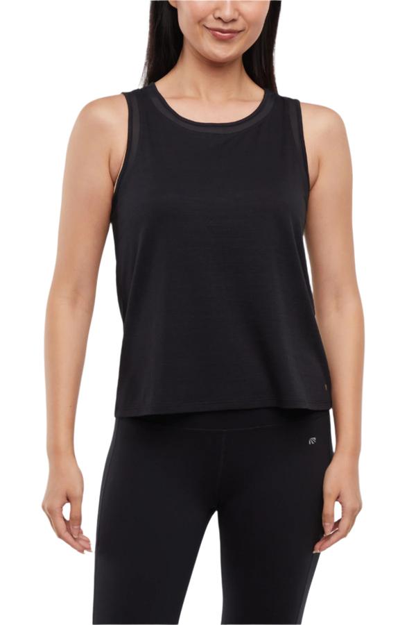 Larissa Tank, alternate angle view, showing visible design features and texture of the soft knit fabric..