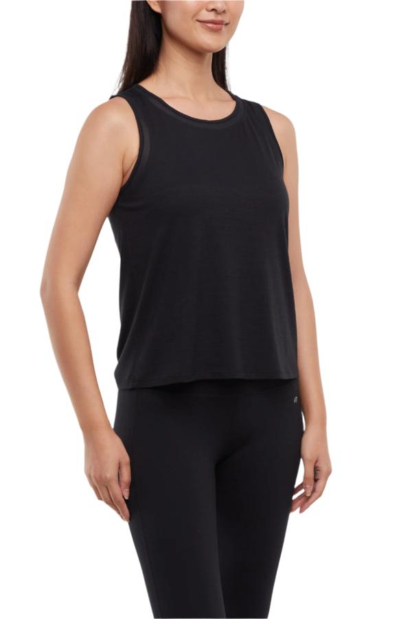 Larissa Tank, alternate angle view, showing visible design features and texture of the soft knit fabric..