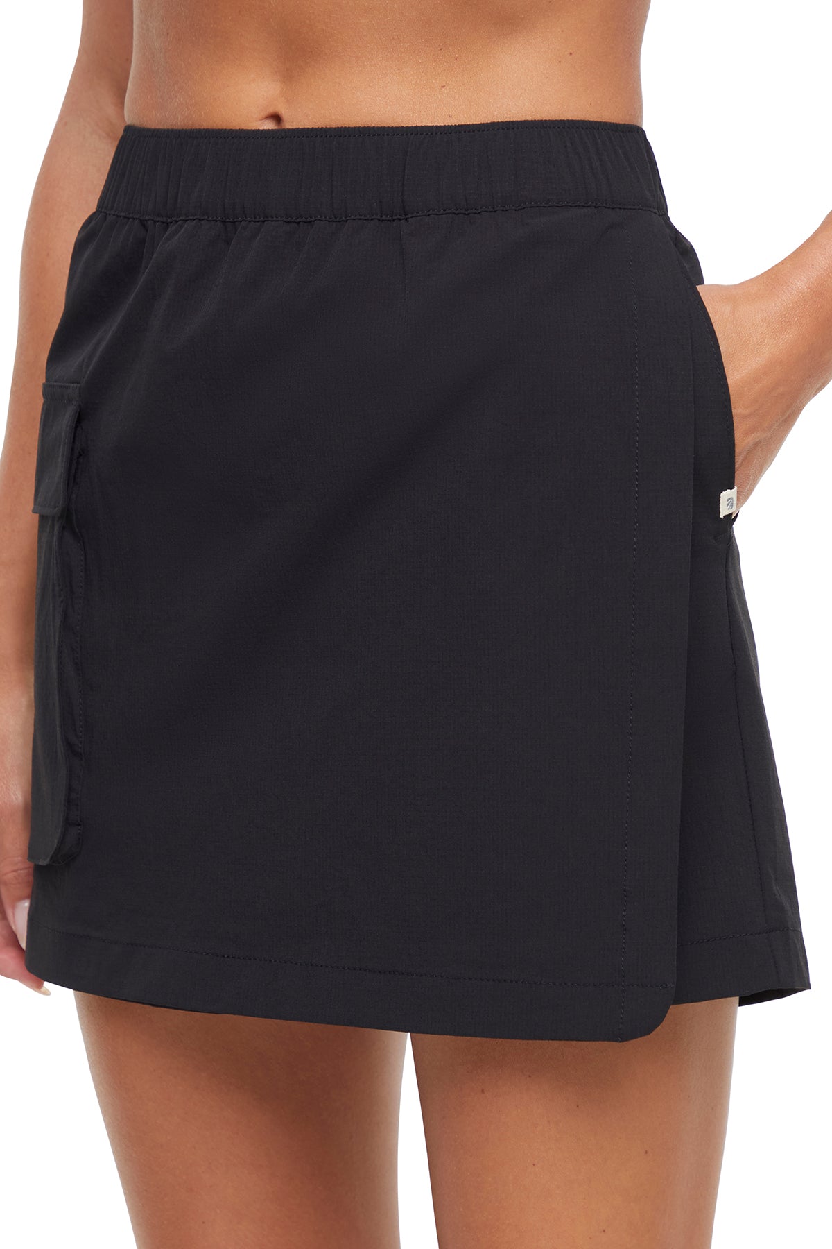 Amelia Skort, alternate angle view, showing visible design features and texture of the soft knit fabric..