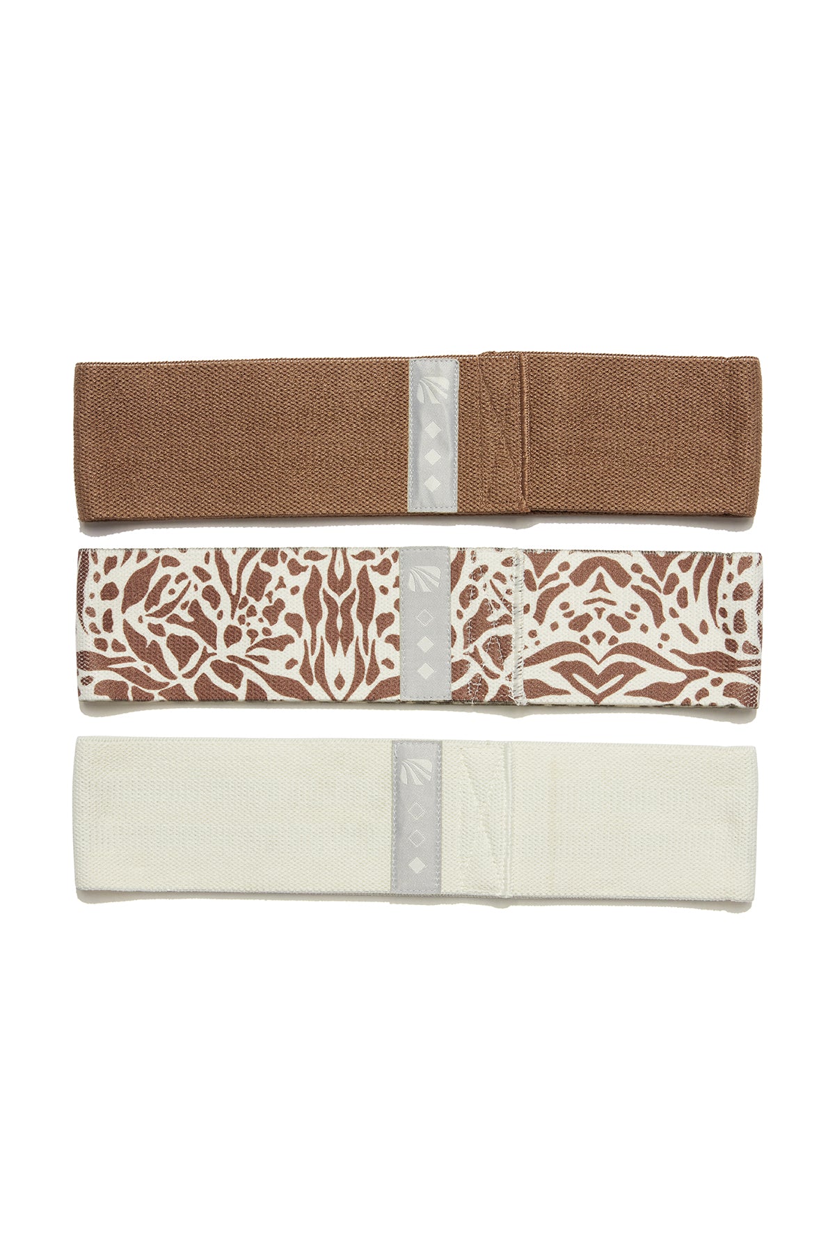 3 Pack Glute Band Set - Sugar Swizzle, front view, showing visible design features and texture of the soft knit fabric..