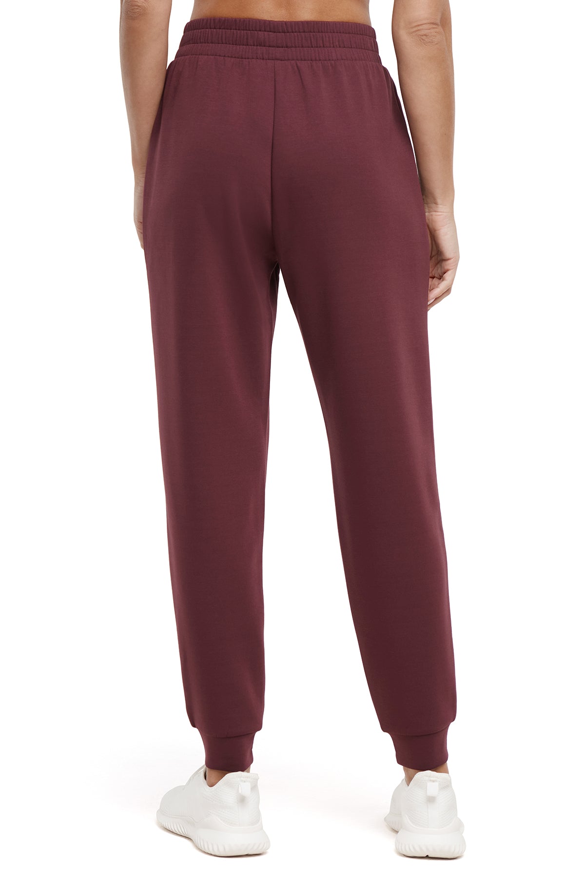 Sage Jogger, alternate angle view, showing visible design features and texture of the soft knit fabric..