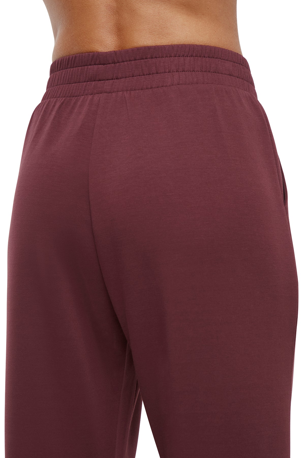 Sage Jogger, alternate angle view, showing visible design features and texture of the soft knit fabric..