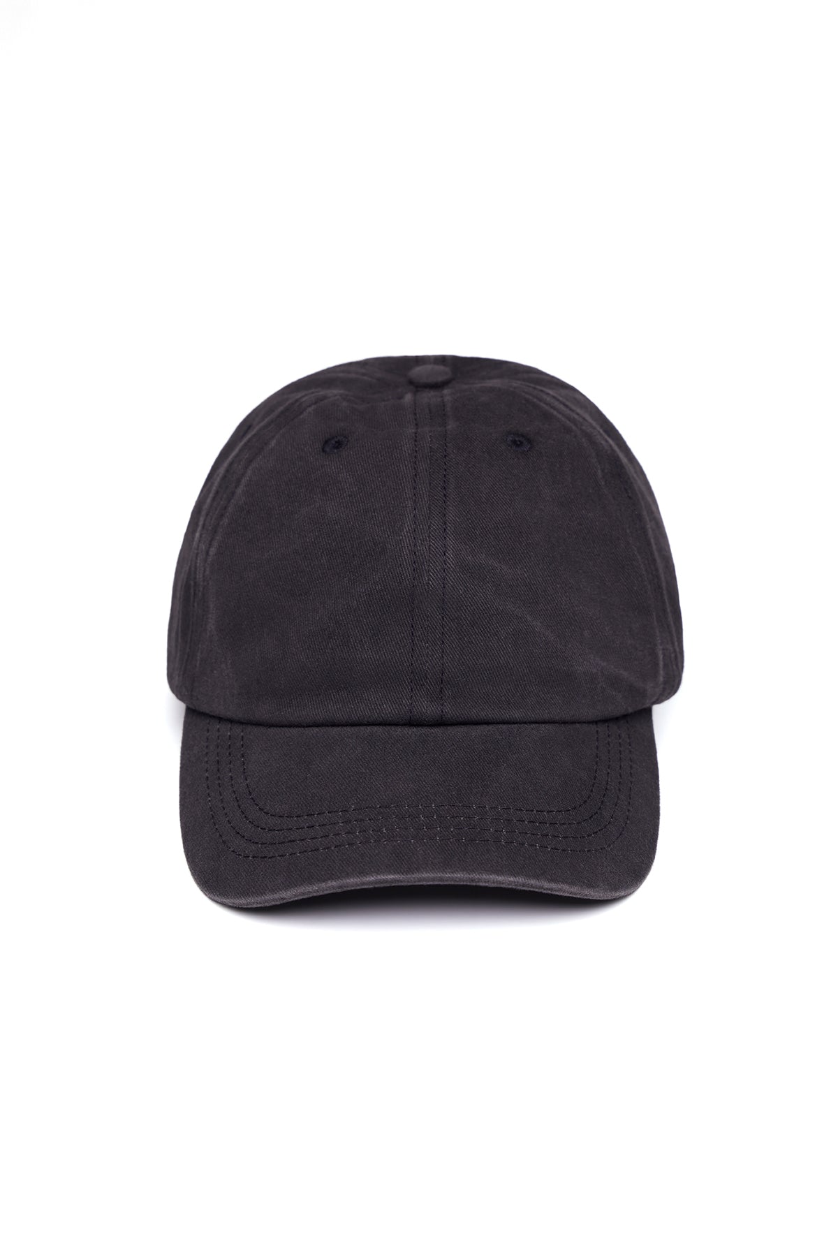 Ruby Canvas Hat - Black, back view, showing visible design features and texture of the soft knit fabric..