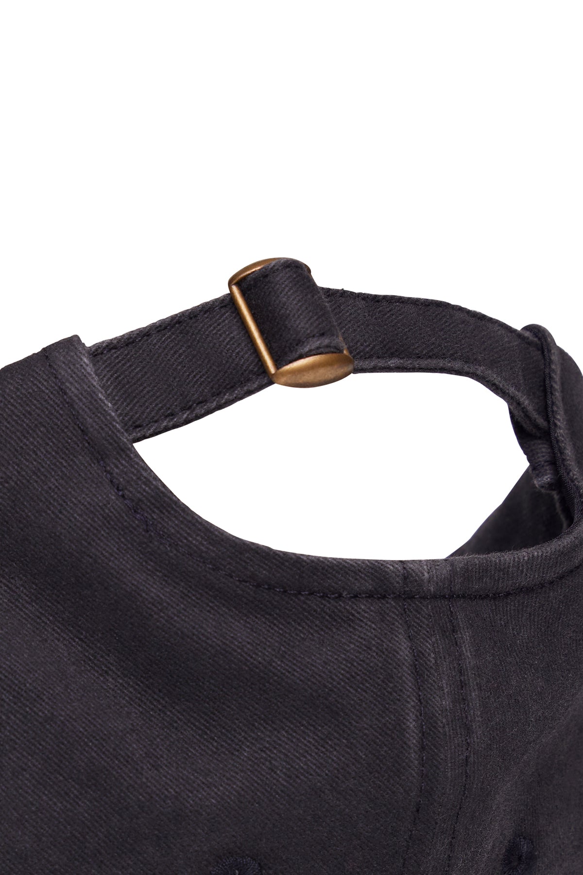 Ruby Canvas Hat - Black, side view showing pocket placement, showing visible design features and texture of the soft knit fabric..