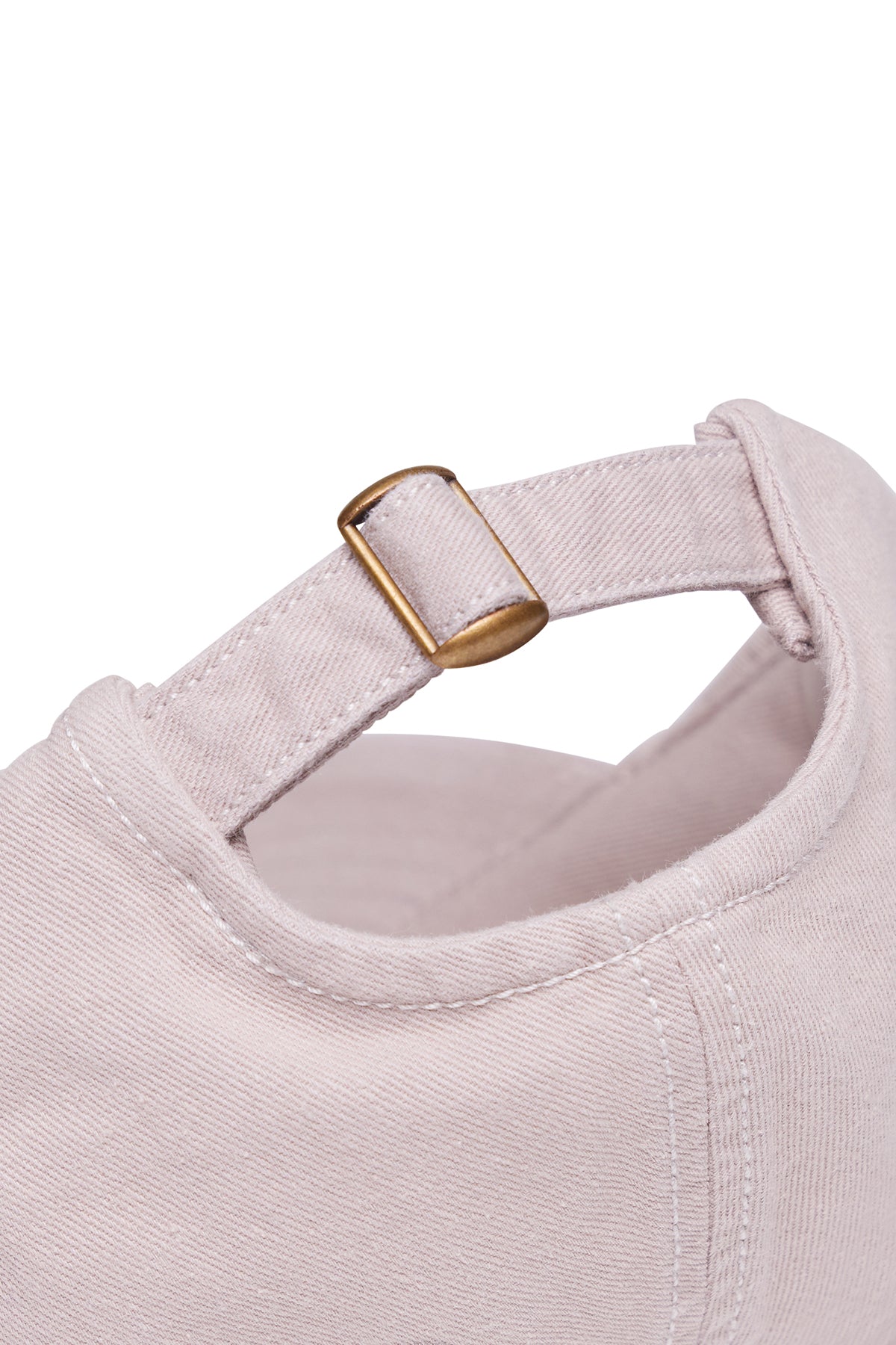 Ruby Canvas Hat - Khaki, side view showing pocket placement, showing visible design features and texture of the soft knit fabric..