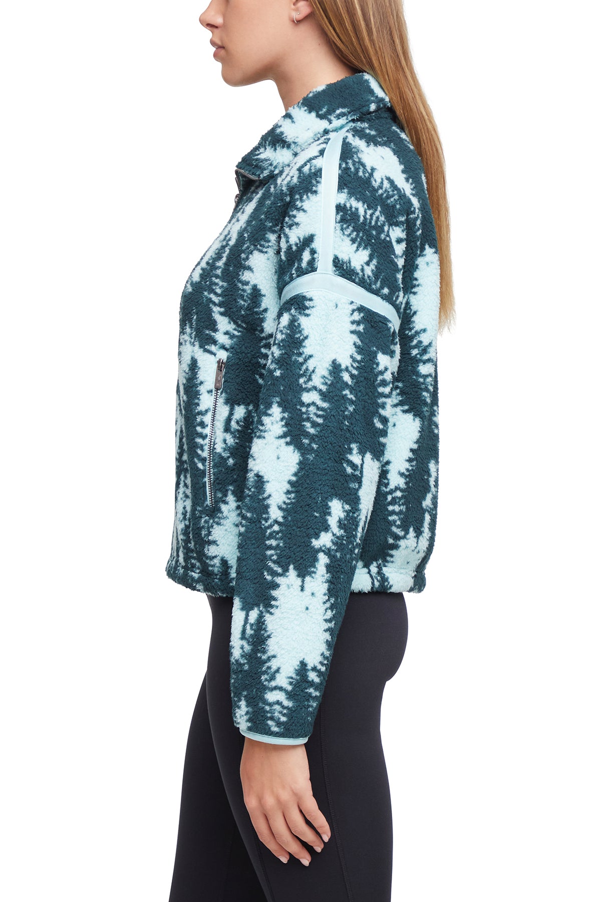 Blair Sherpa Jacket, alternate angle view, showing visible design features and texture of the smooth woven fabric..