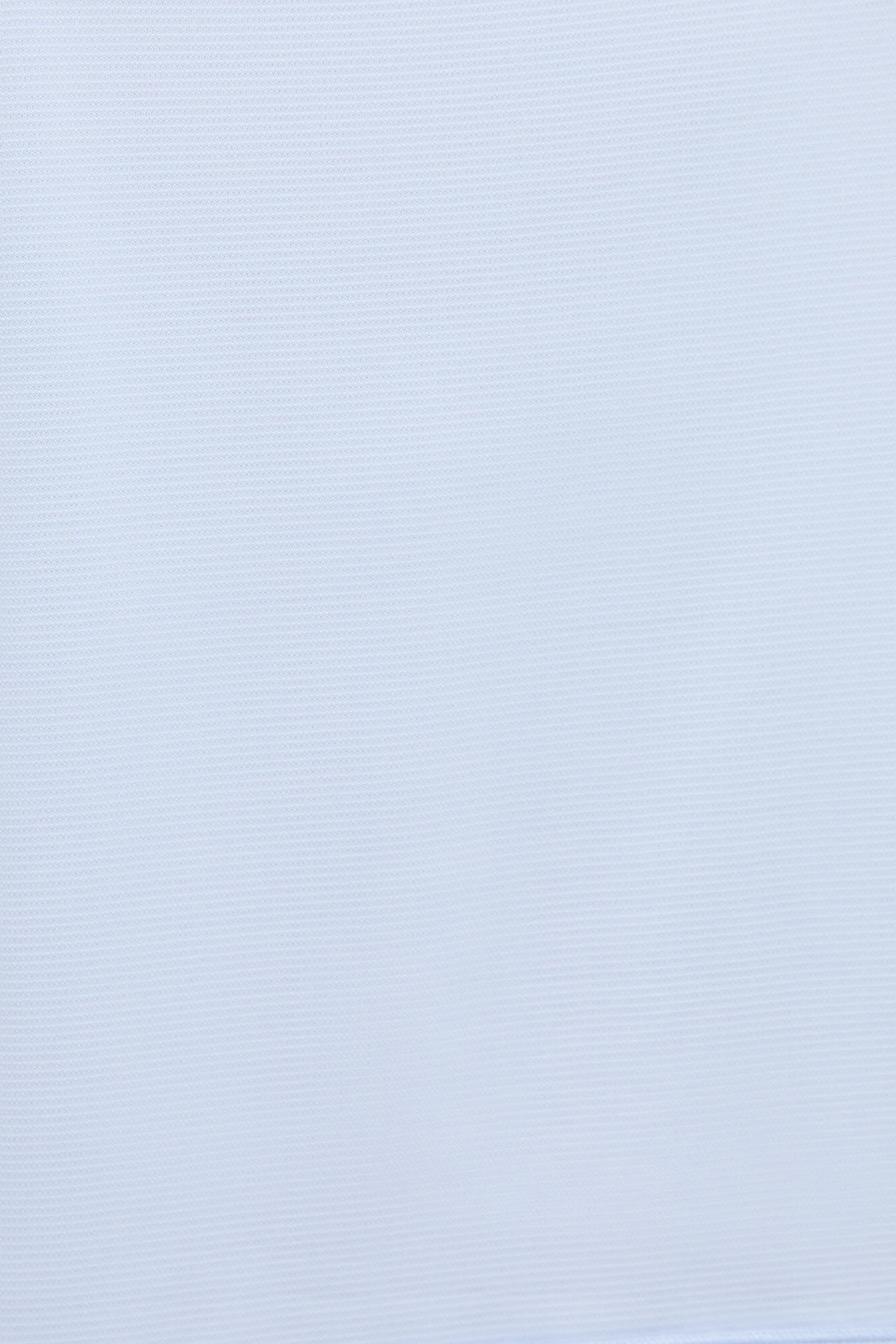 A close-up of a light blue ribbed fabric texture, showing fine horizontal ridges.