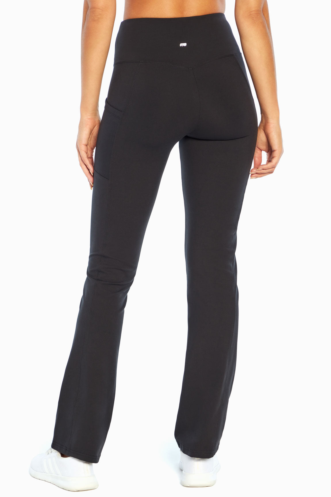 Eclipse Side Pocket Tummy Control Yoga Pant, alternate angle view, showing visible design features and texture of the durable stretch fabric..