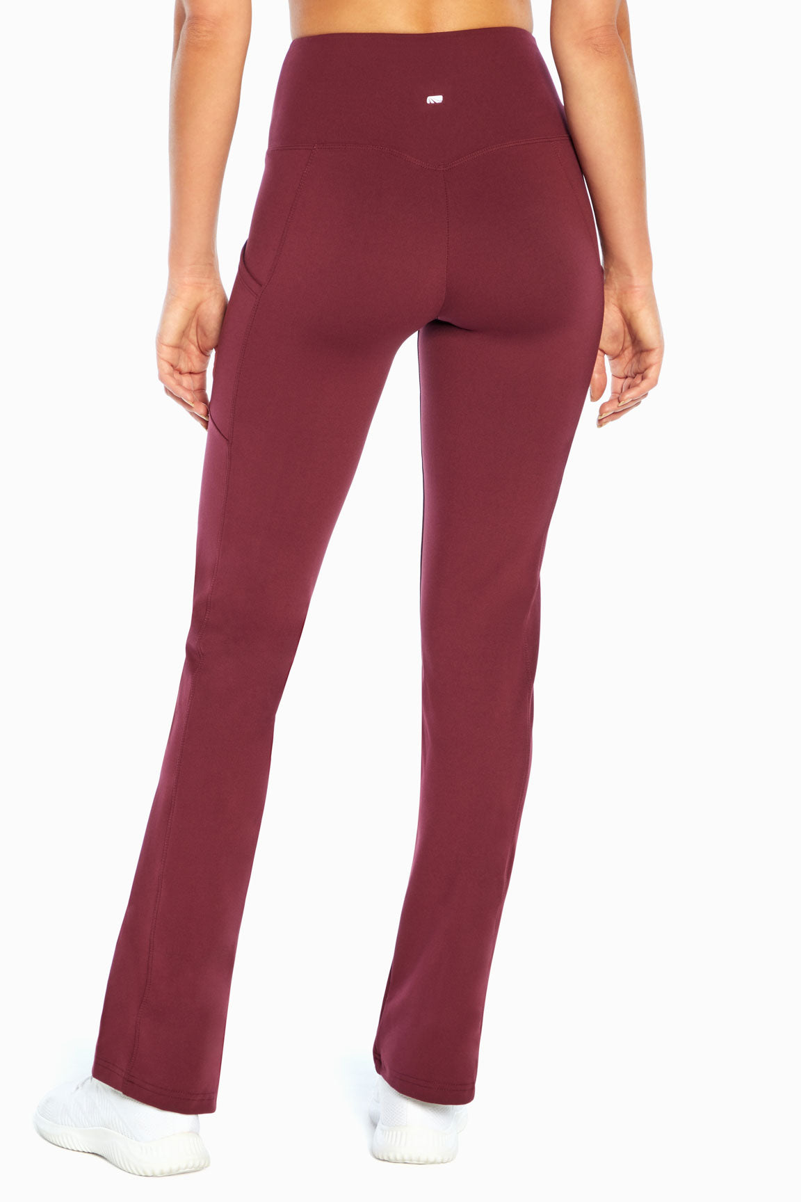 Eclipse Side Pocket Tummy Control Yoga Pant, alternate angle view, showing visible design features and texture of the durable stretch fabric..