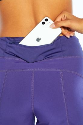 All Trek Side Pocket Shorts, alternate angle view, showing visible design features and texture of the soft knit fabric..