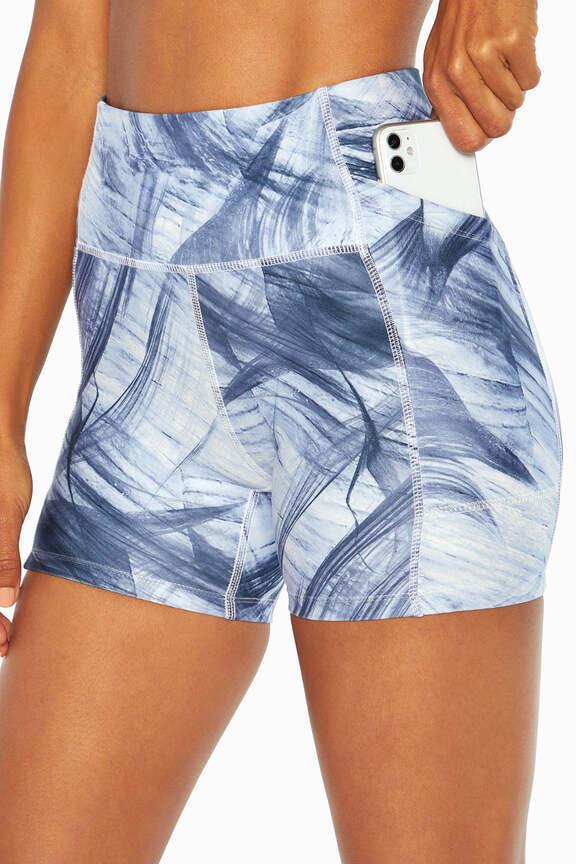 Emma Side Pocket Short, alternate angle view, showing visible design features and texture of the soft knit fabric..