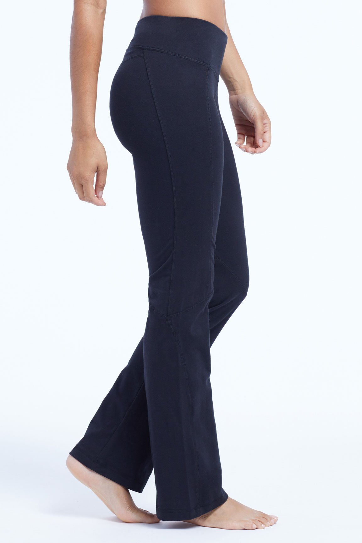Audrey Ultimate Slimming Pants, back view, showing visible design features and texture of the durable stretch fabric..