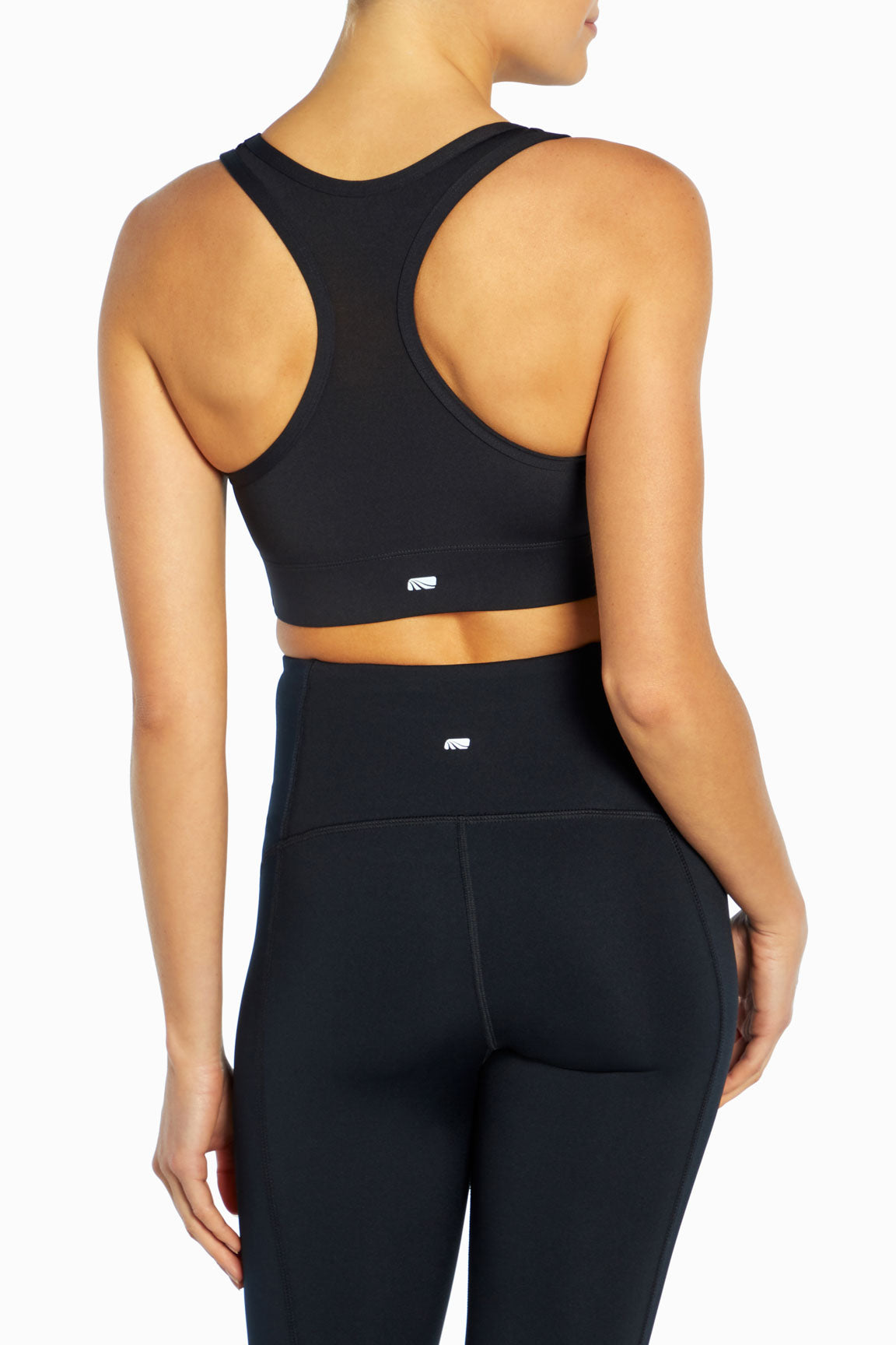 Phillip Sports Bra, alternate angle view, showing visible design features and texture of the soft knit fabric..