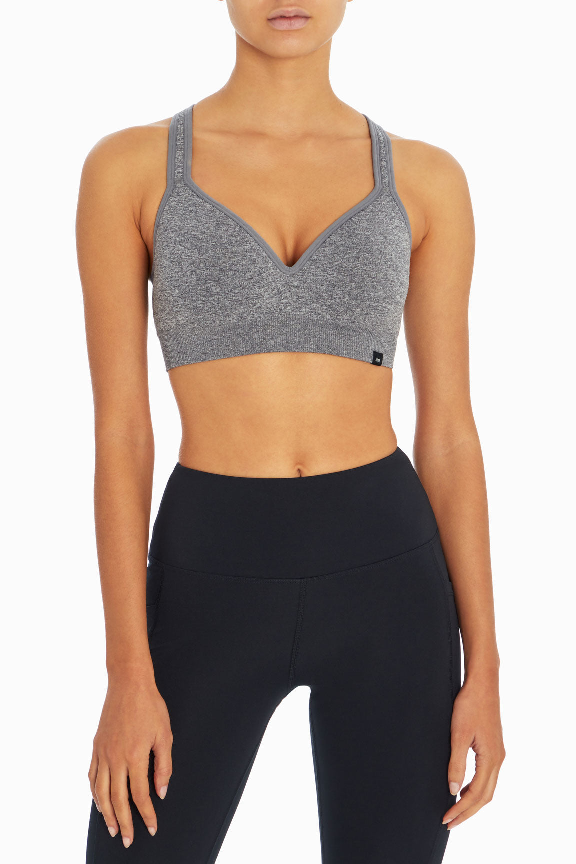 Women Underwear Solid Color Seamless Sports Bra with Removable Cups High  Support Workout Fitness Ladies Sport Bra (Color : Gray, Size : X-Large)