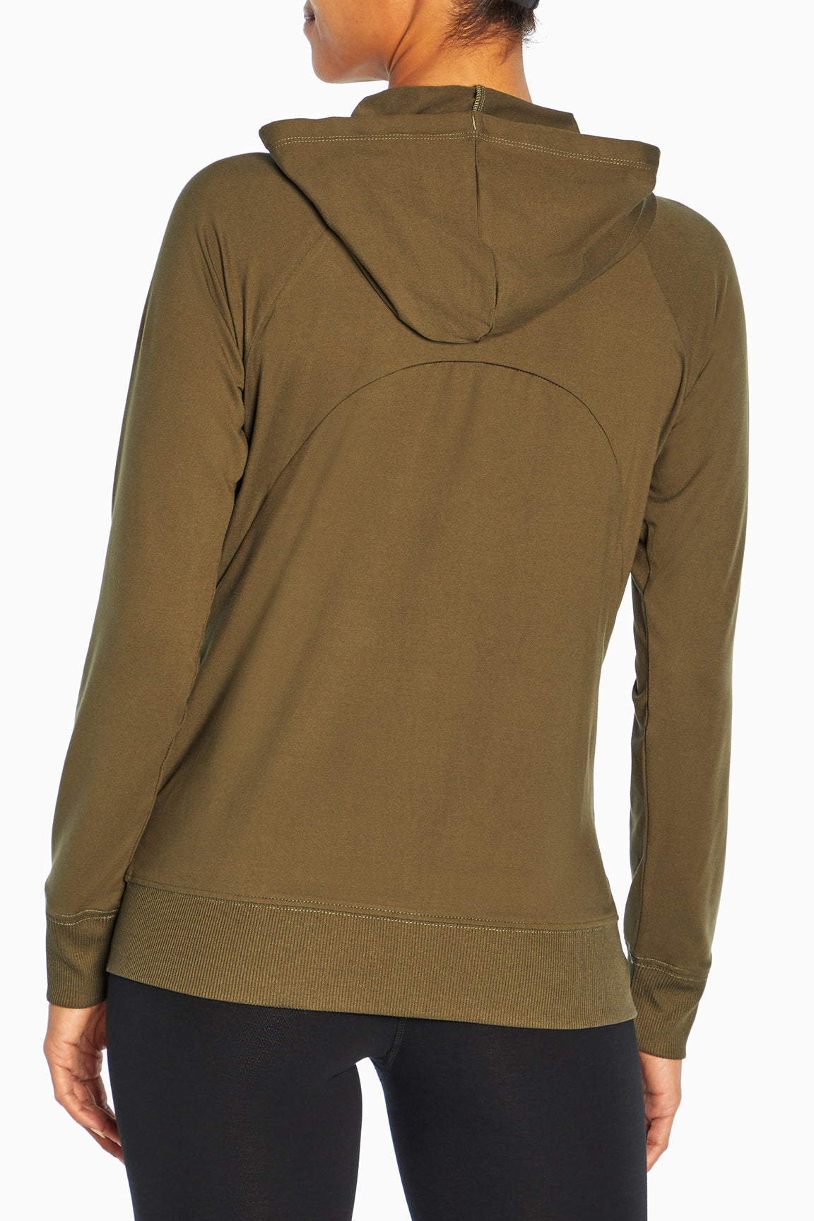 Mona Jacket, alternate angle view, showing visible design features and texture of the smooth woven fabric..