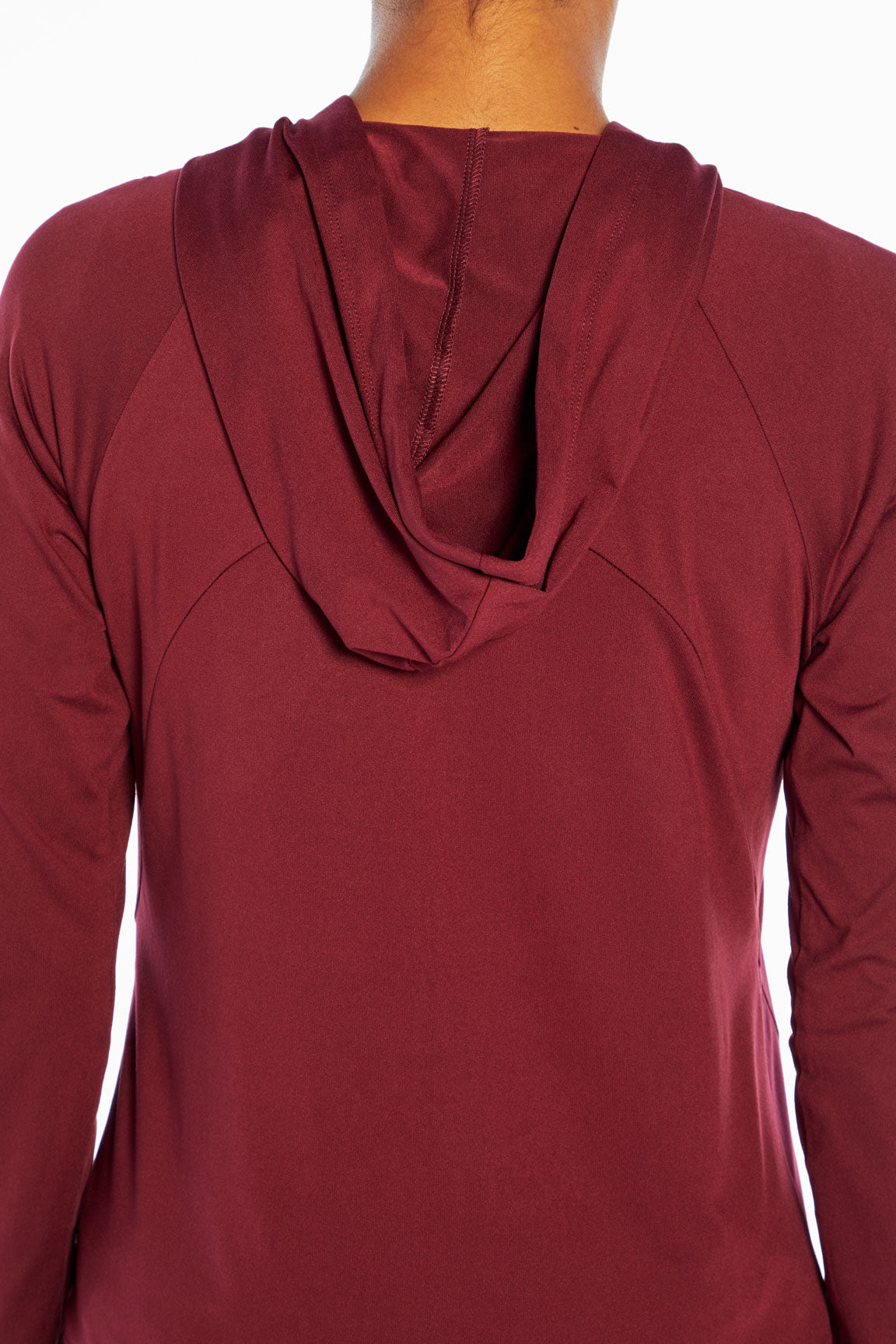 Mona Jacket, alternate angle view, showing visible design features and texture of the smooth woven fabric..