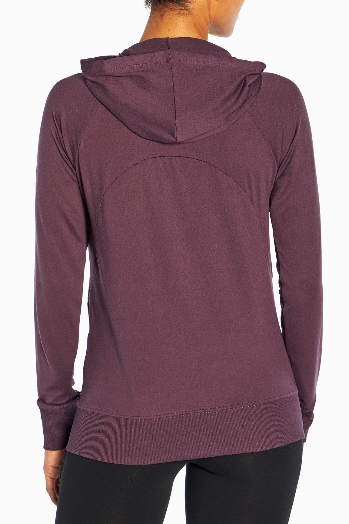 Mona Jacket, alternate angle view, showing visible design features and texture of the smooth woven fabric..