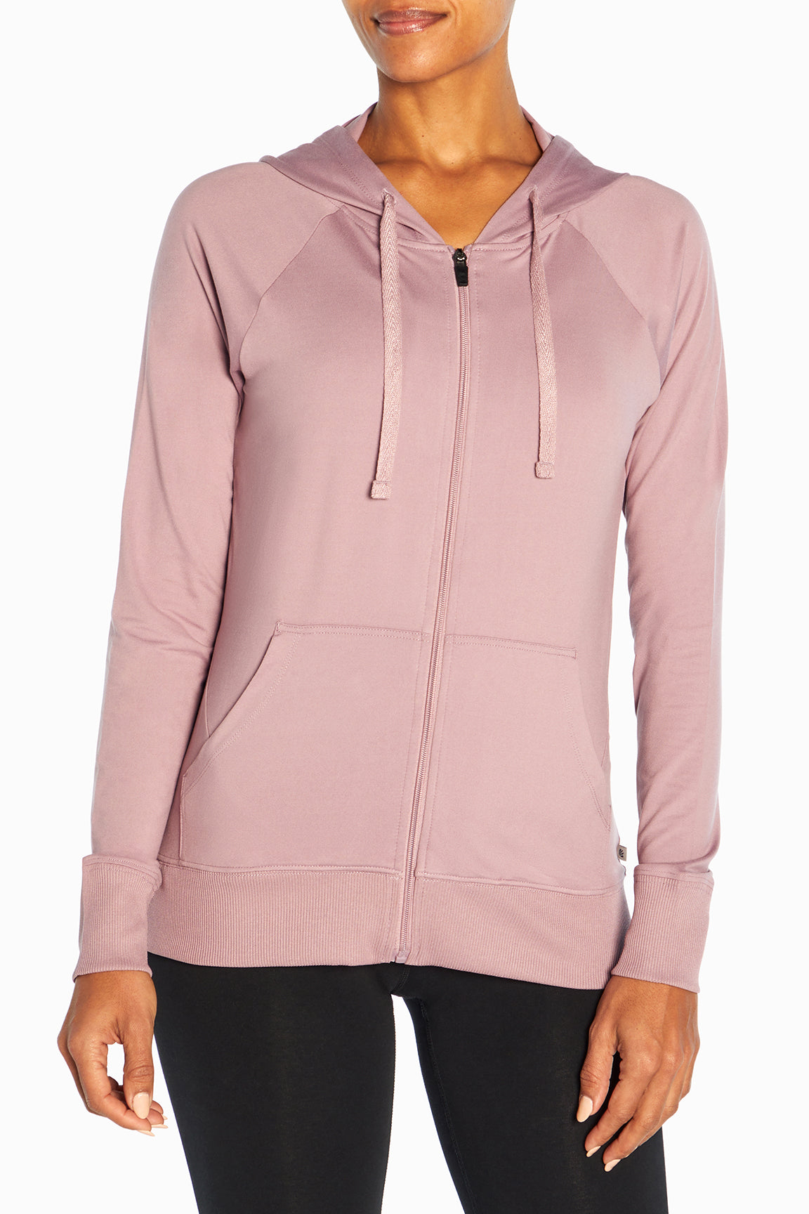 Mona Jacket, alternate angle view, showing visible design features and texture of the smooth woven fabric..