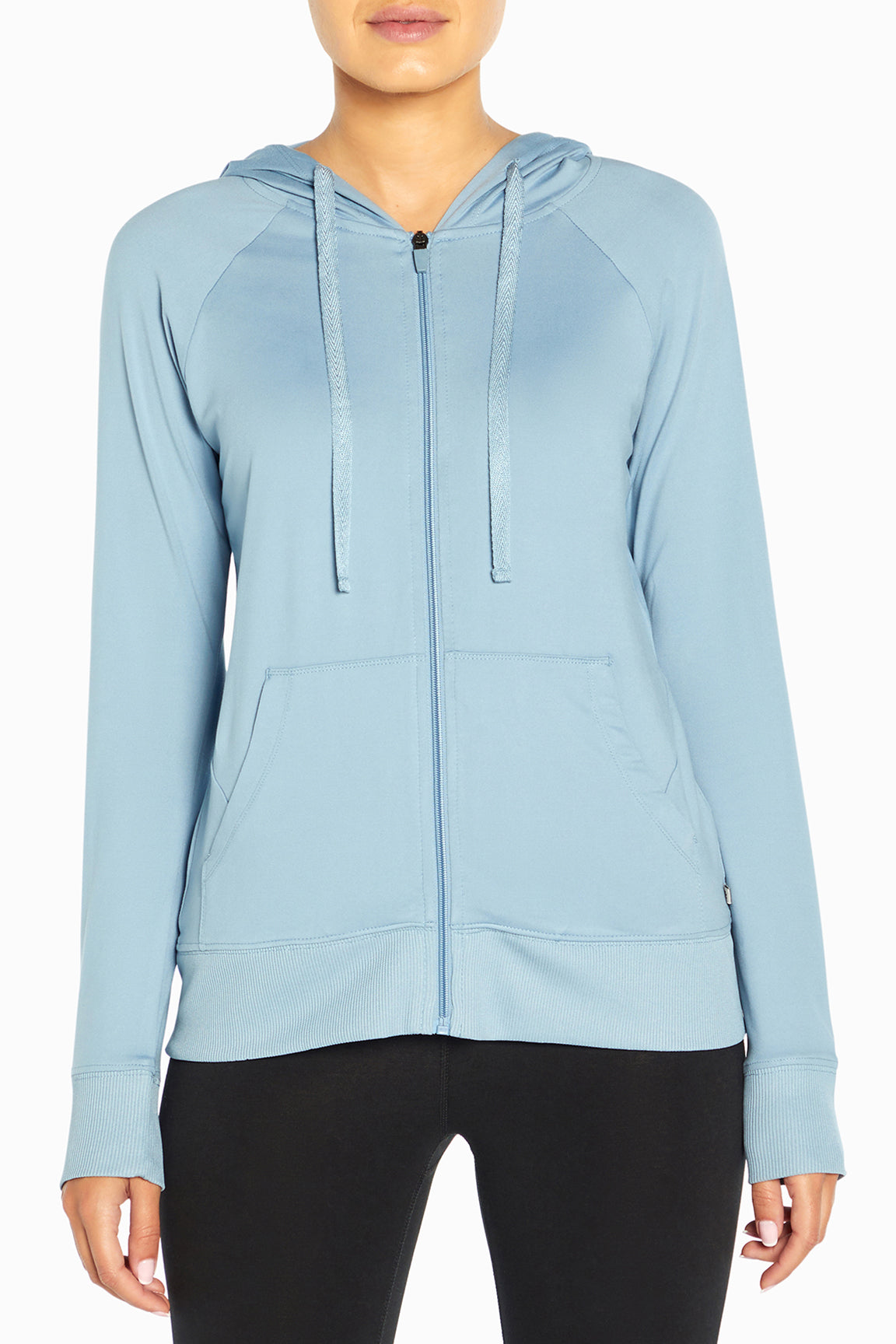 Mona Jacket, alternate angle view, showing visible design features and texture of the smooth woven fabric..