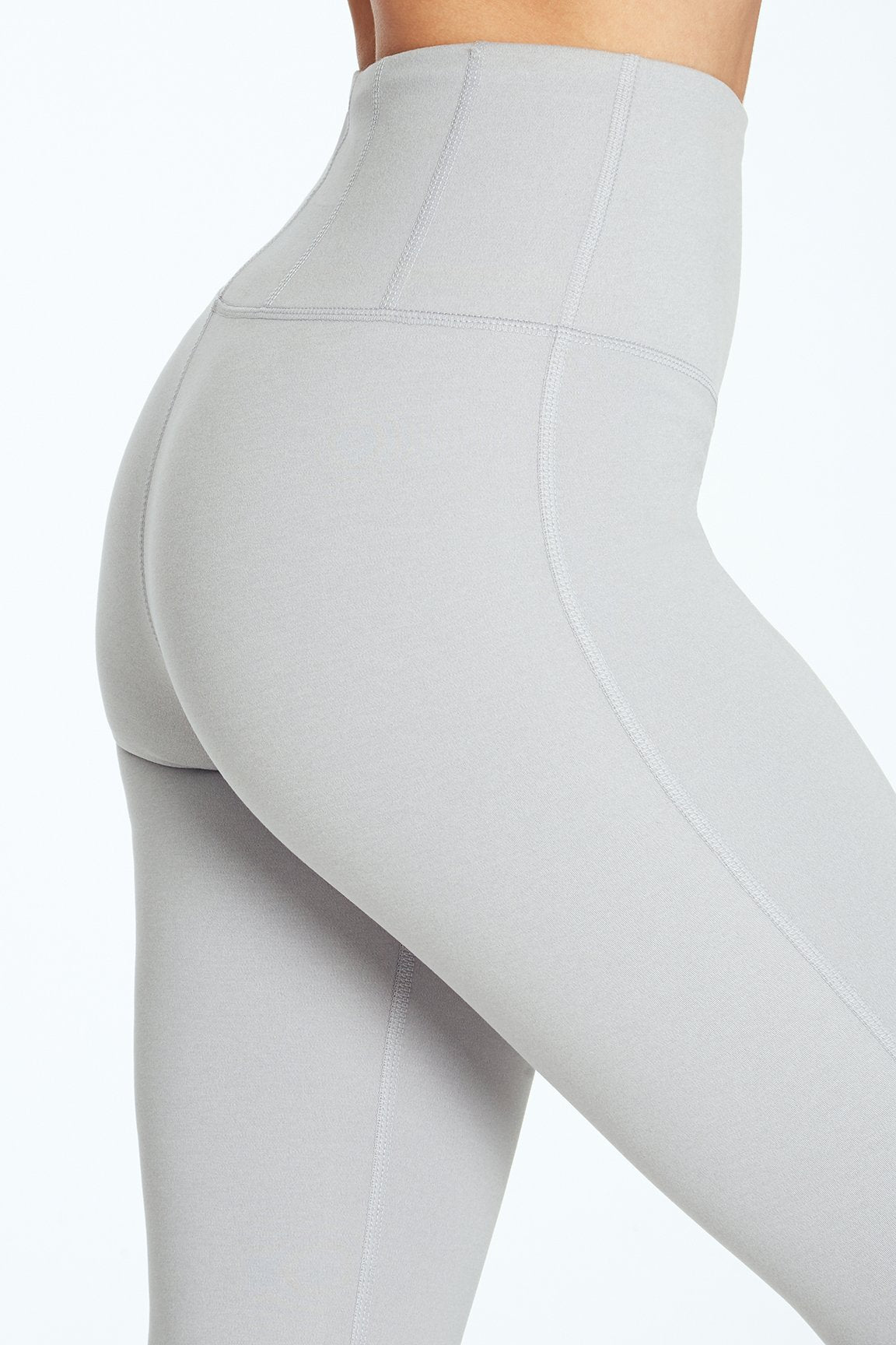 Contour Ankle Legging, alternate angle view, showing visible design features and texture of the stretch knit fabric..